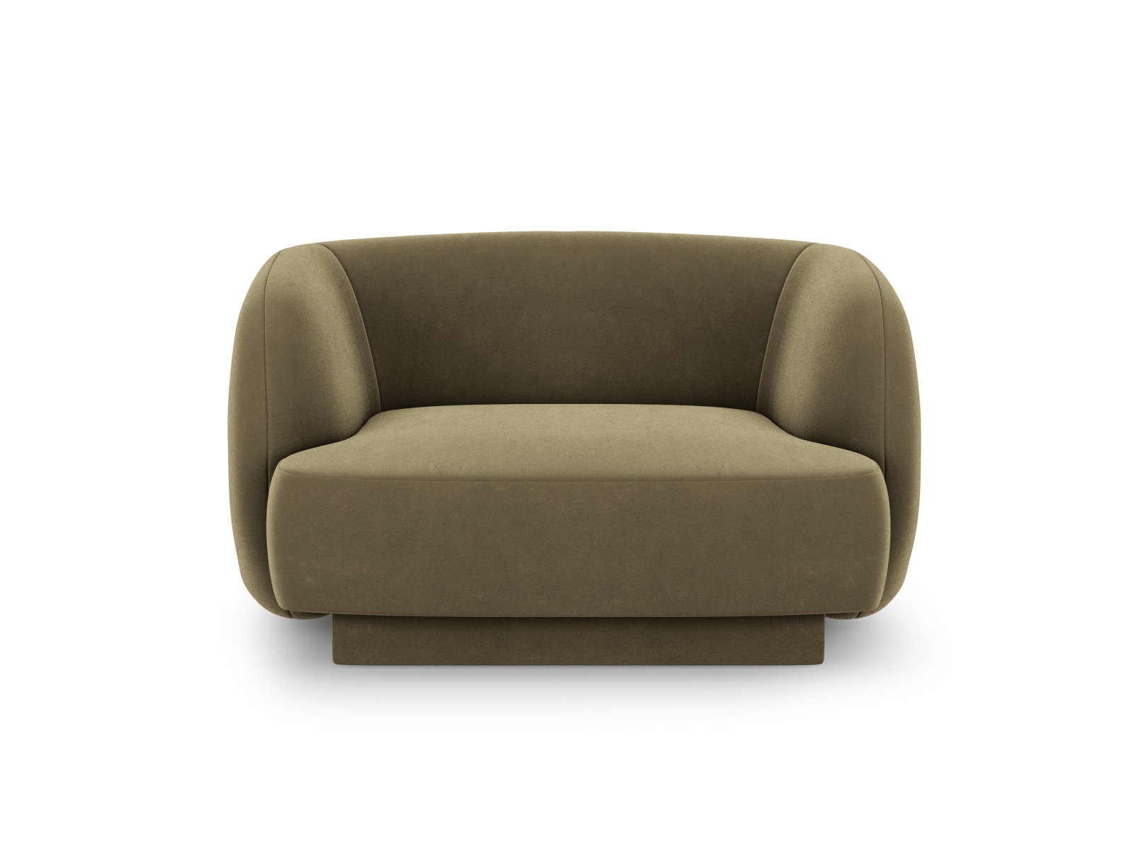 Velvet Armchair, "Miley", 1 Seat, 103x90x70