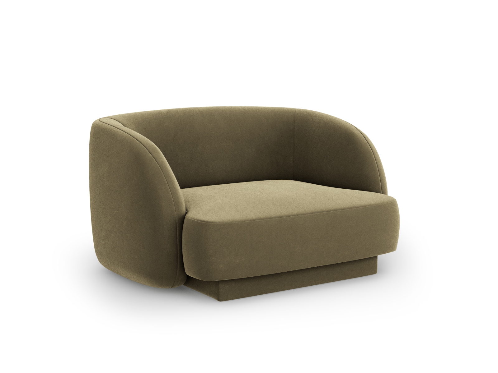 Velvet Armchair, "Miley", 1 Seat, 103x90x70