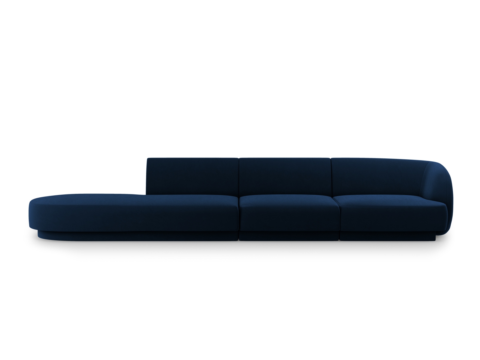 Left Velvet Sofa, "Miley", 4 Seats, 323x90x70