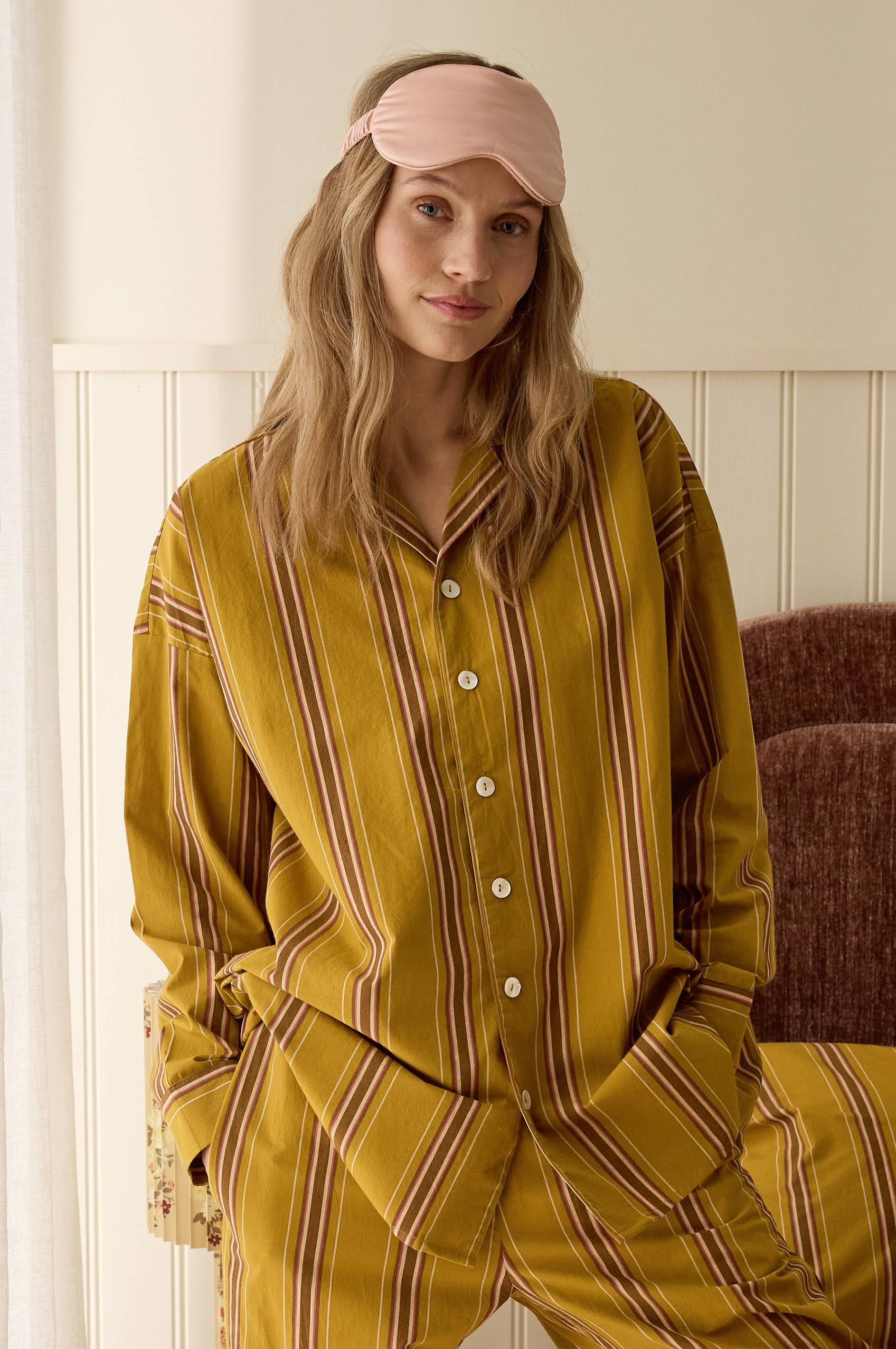 Pysjamasskjorte Avery Stripe