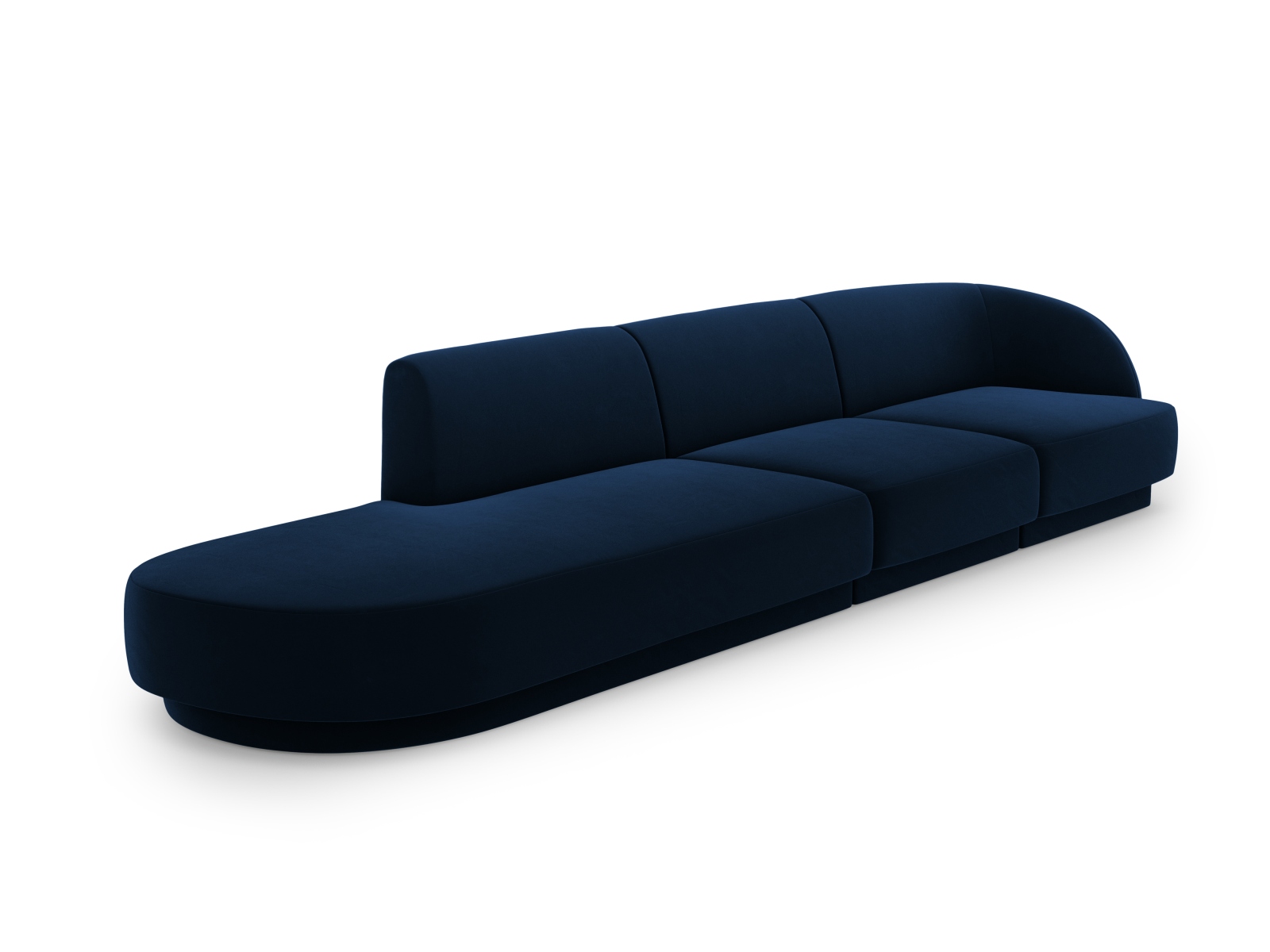 Left Velvet Sofa, "Miley", 4 Seats, 323x90x70