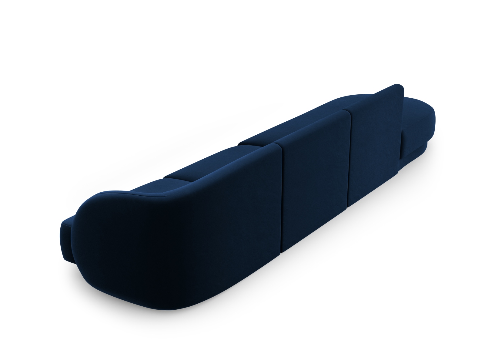 Left Velvet Sofa, "Miley", 4 Seats, 323x90x70