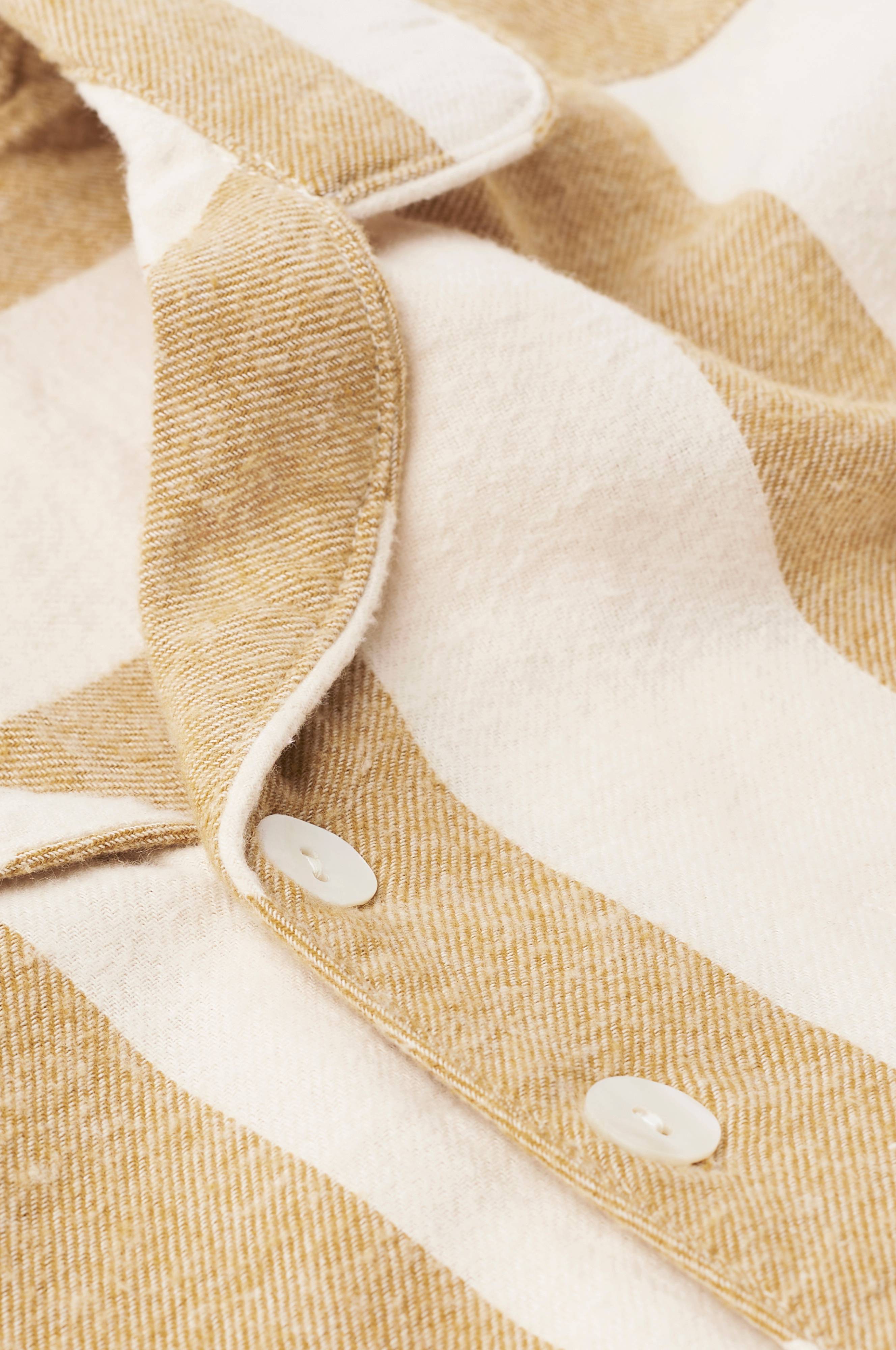 Nattskjorte Valerie Block Stripe i bomullsflanell