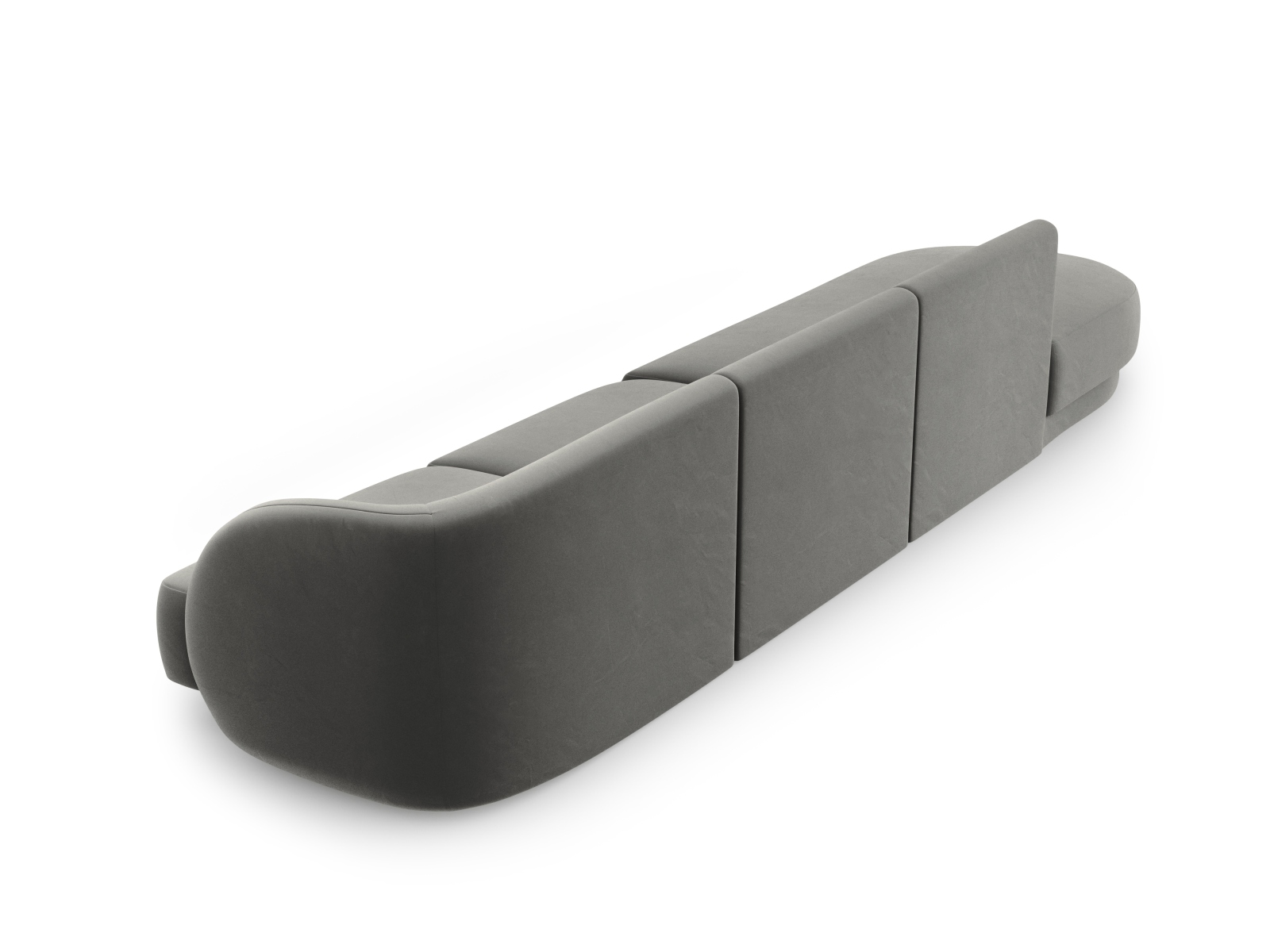 Left Velvet Sofa, "Miley", 4 Seats, 323x90x70