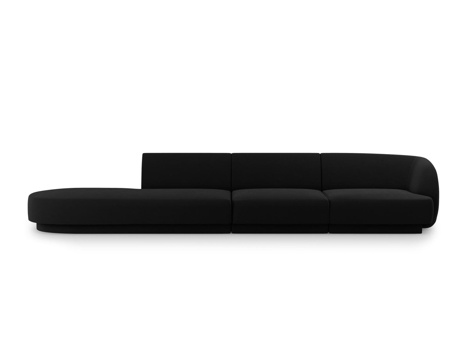 Left Velvet Sofa, "Miley", 4 Seats, 323x90x70