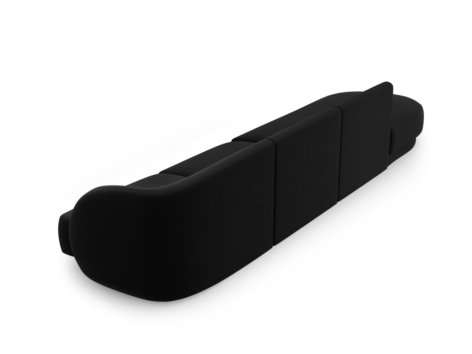 Left Velvet Sofa, "Miley", 4 Seats, 323x90x70