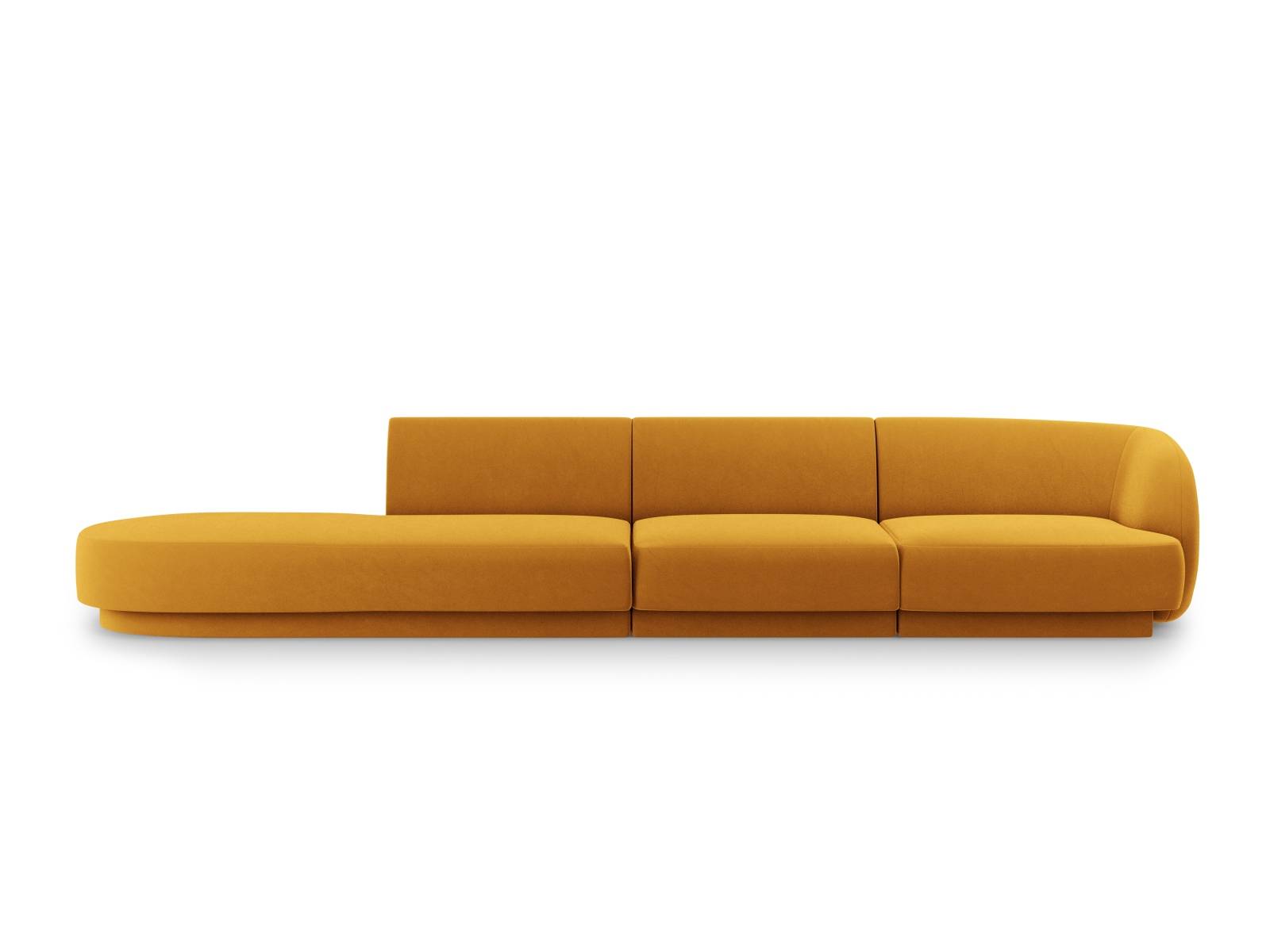 Left Velvet Sofa, "Miley", 4 Seats, 323x90x70