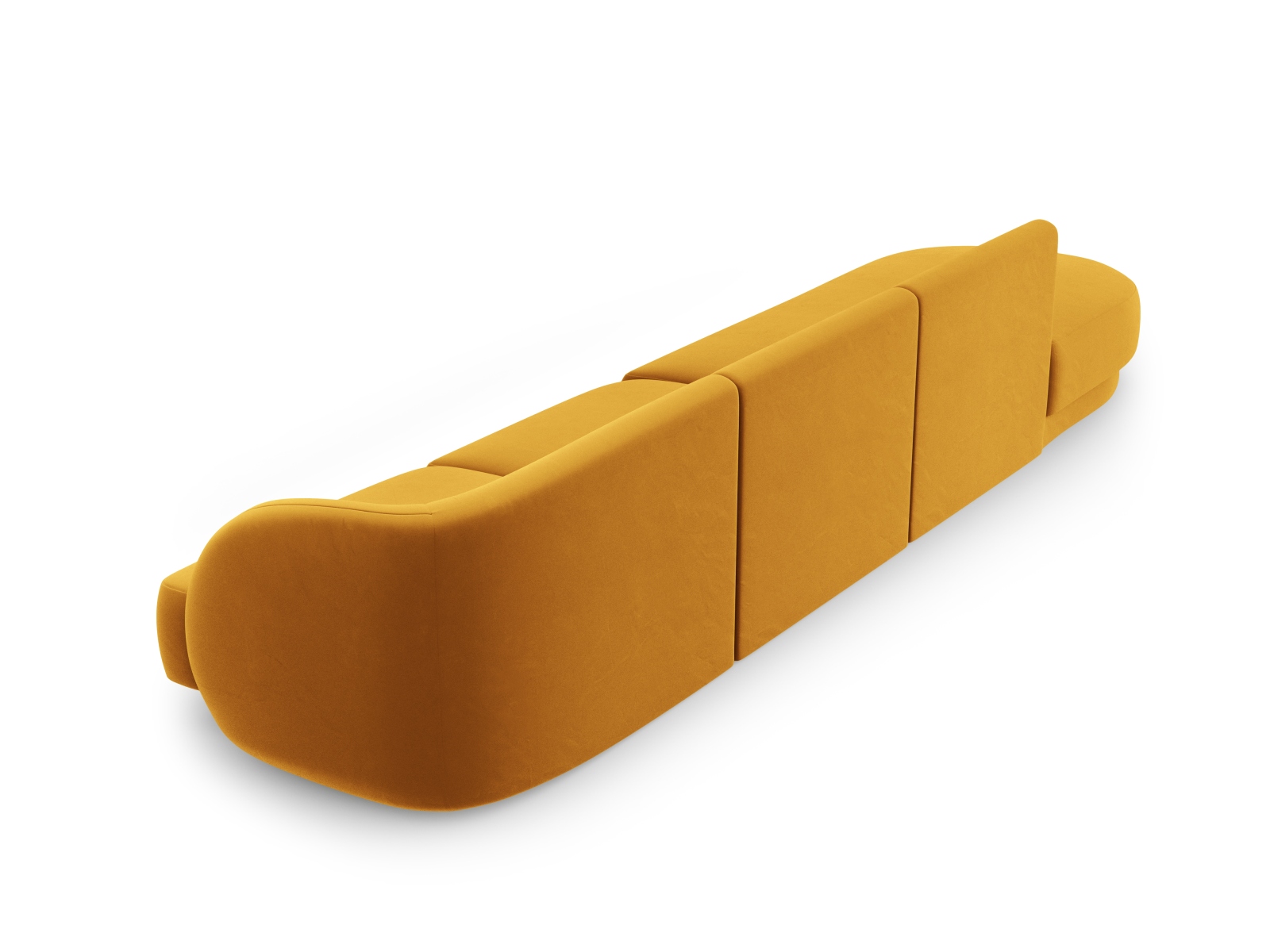Left Velvet Sofa, "Miley", 4 Seats, 323x90x70