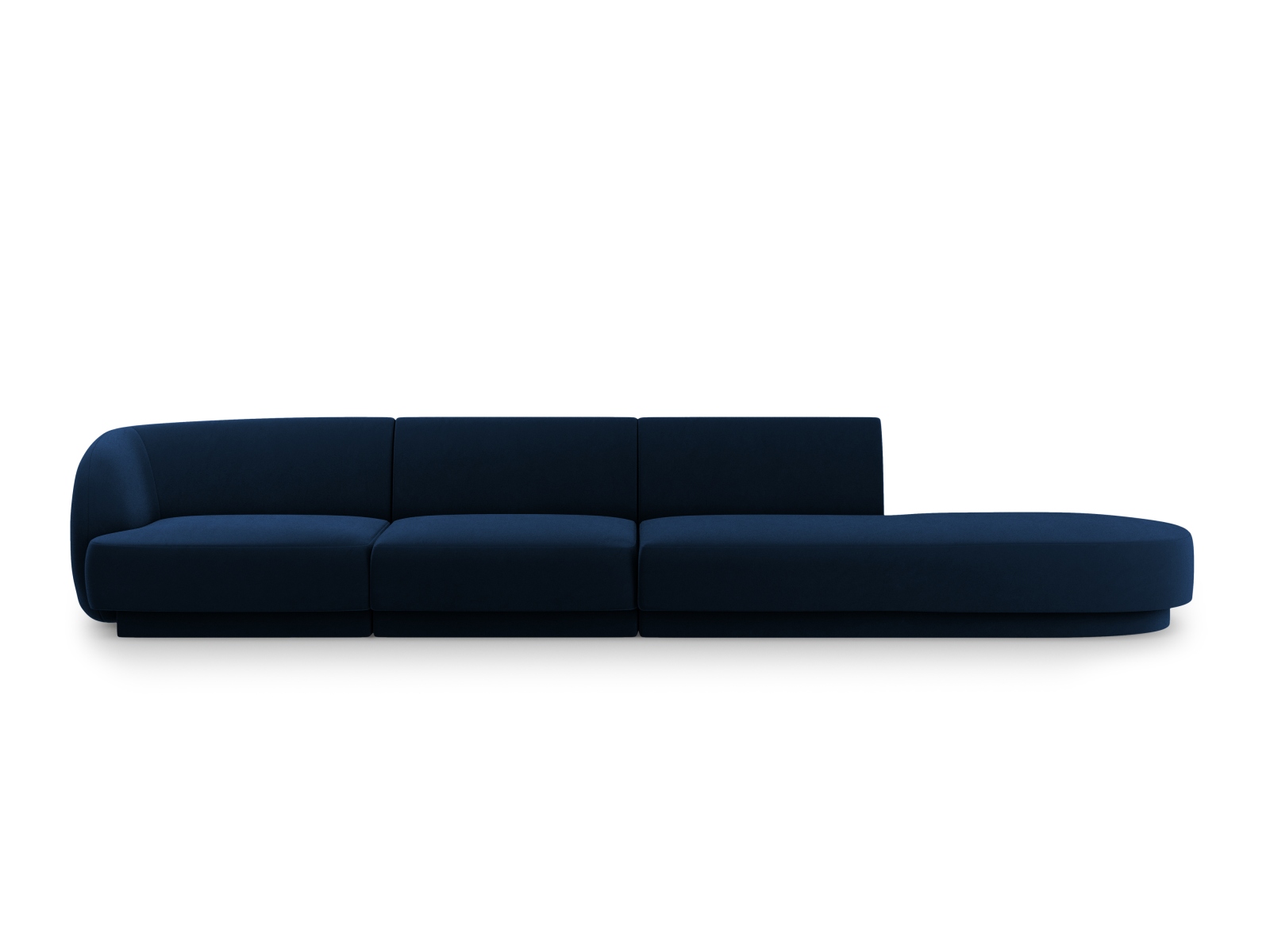 Right Velvet Sofa, "Miley", 4 Seats, 323x90x70