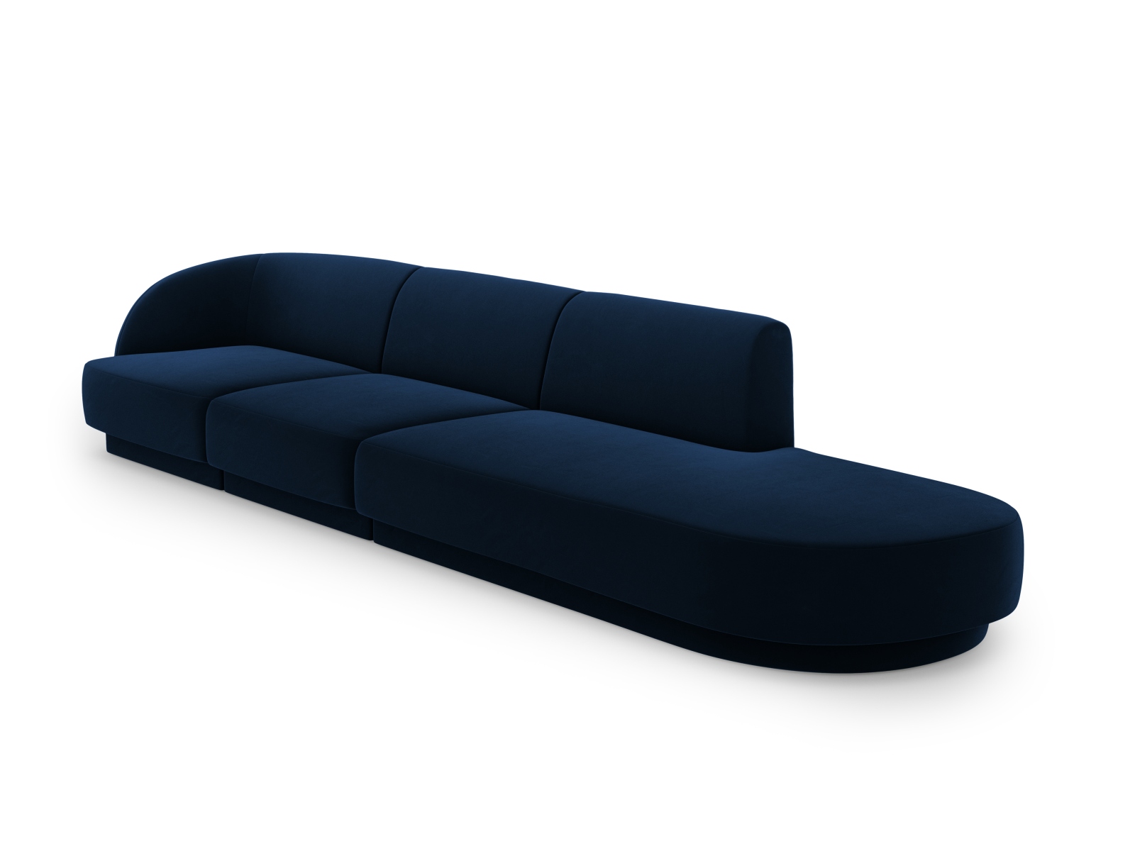 Right Velvet Sofa, "Miley", 4 Seats, 323x90x70