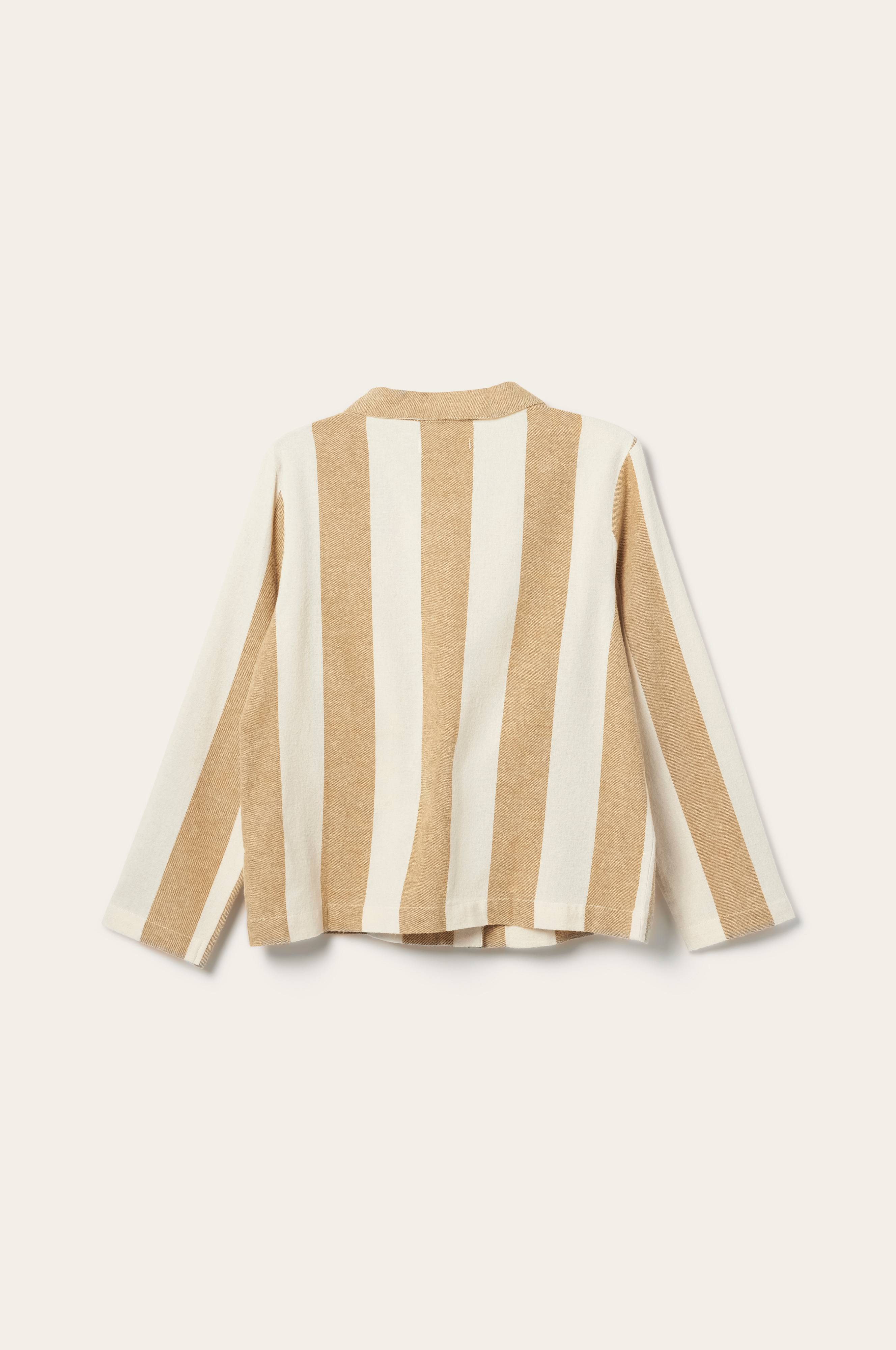 Pysjamasskjorte Valerie Block Stripe Long Sleeve