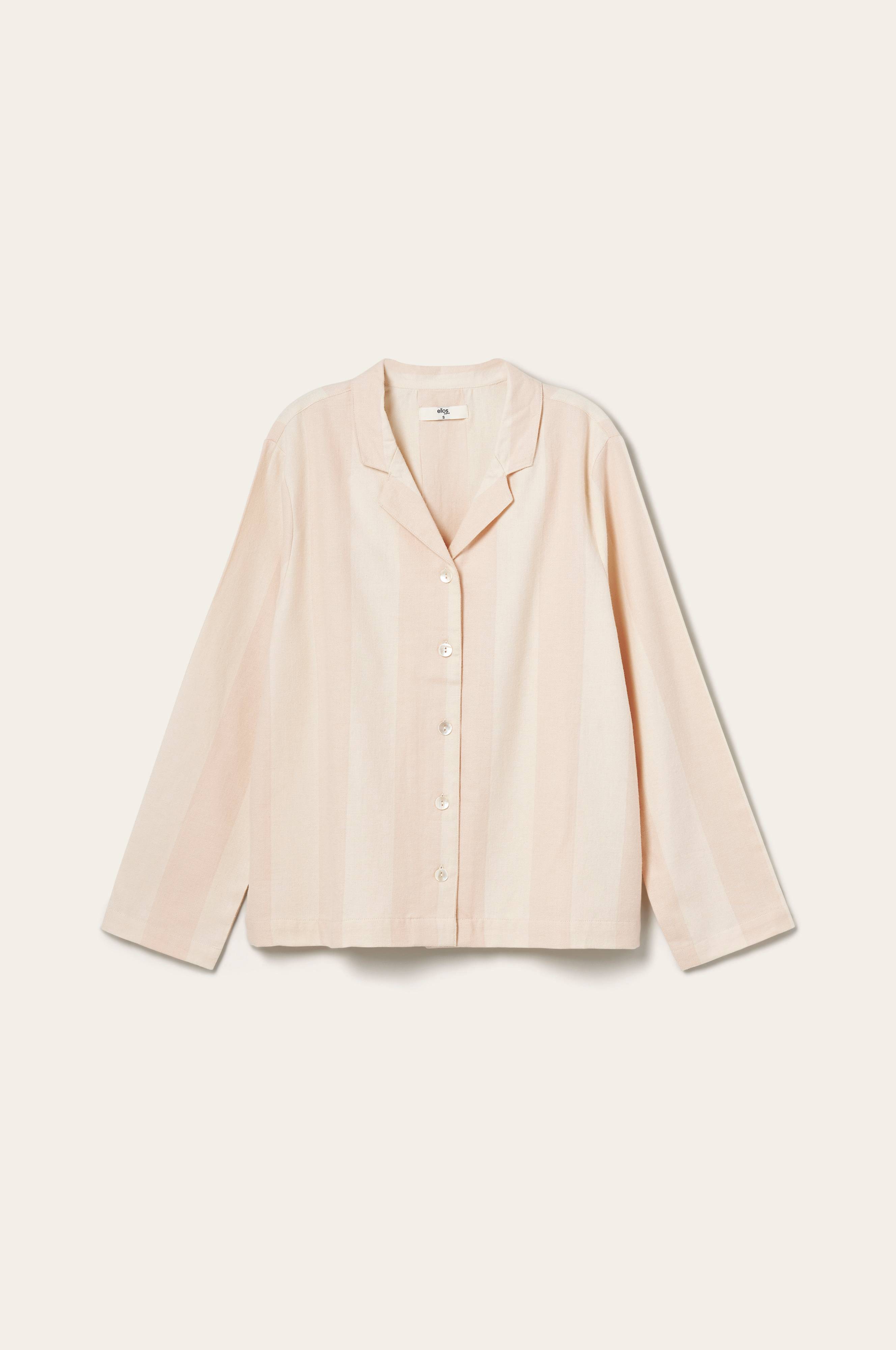 Pysjamasskjorte Valerie Block Stripe Long Sleeve