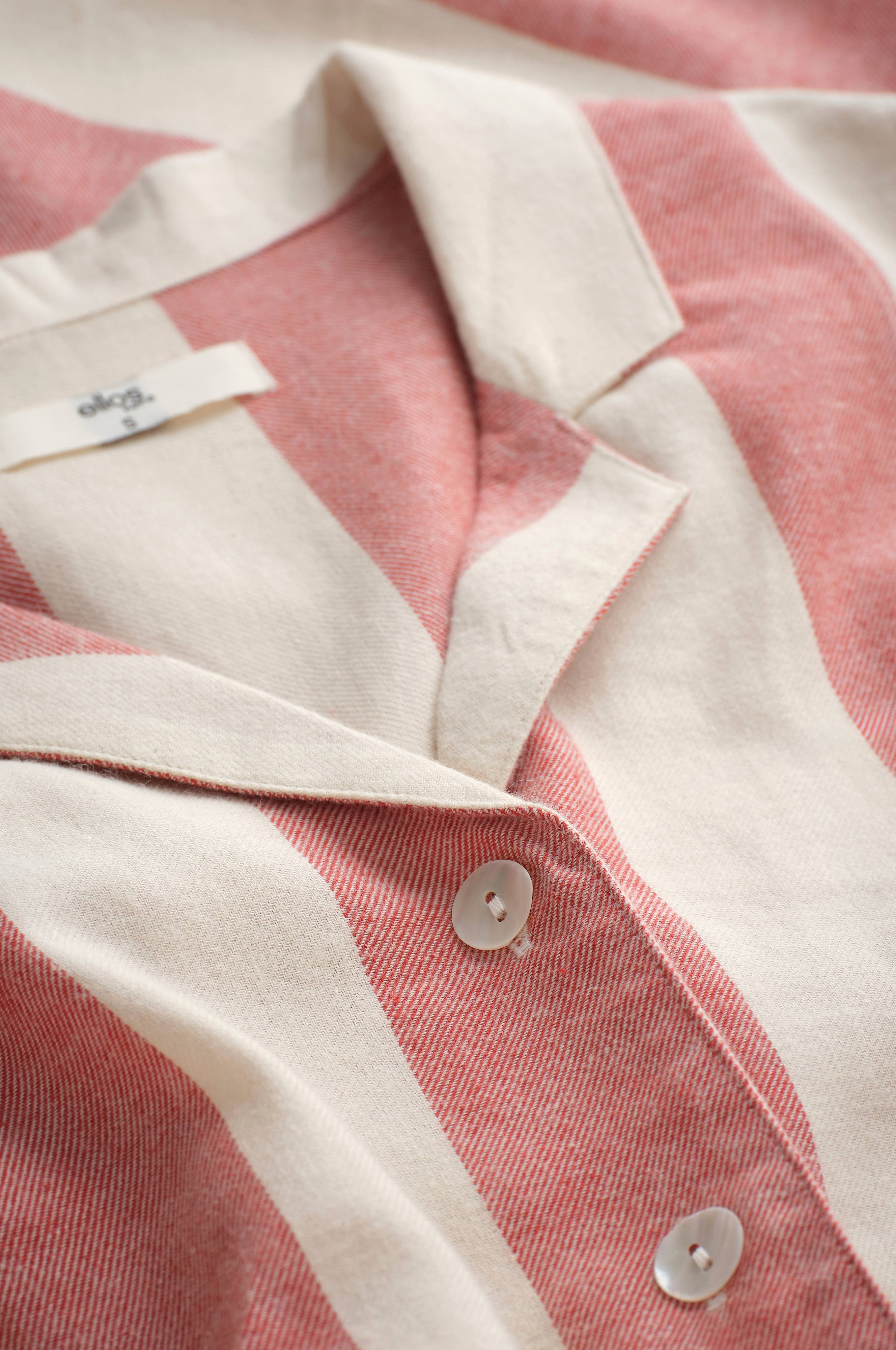 Pysjamasskjorte Valerie Block Stripe Long Sleeve