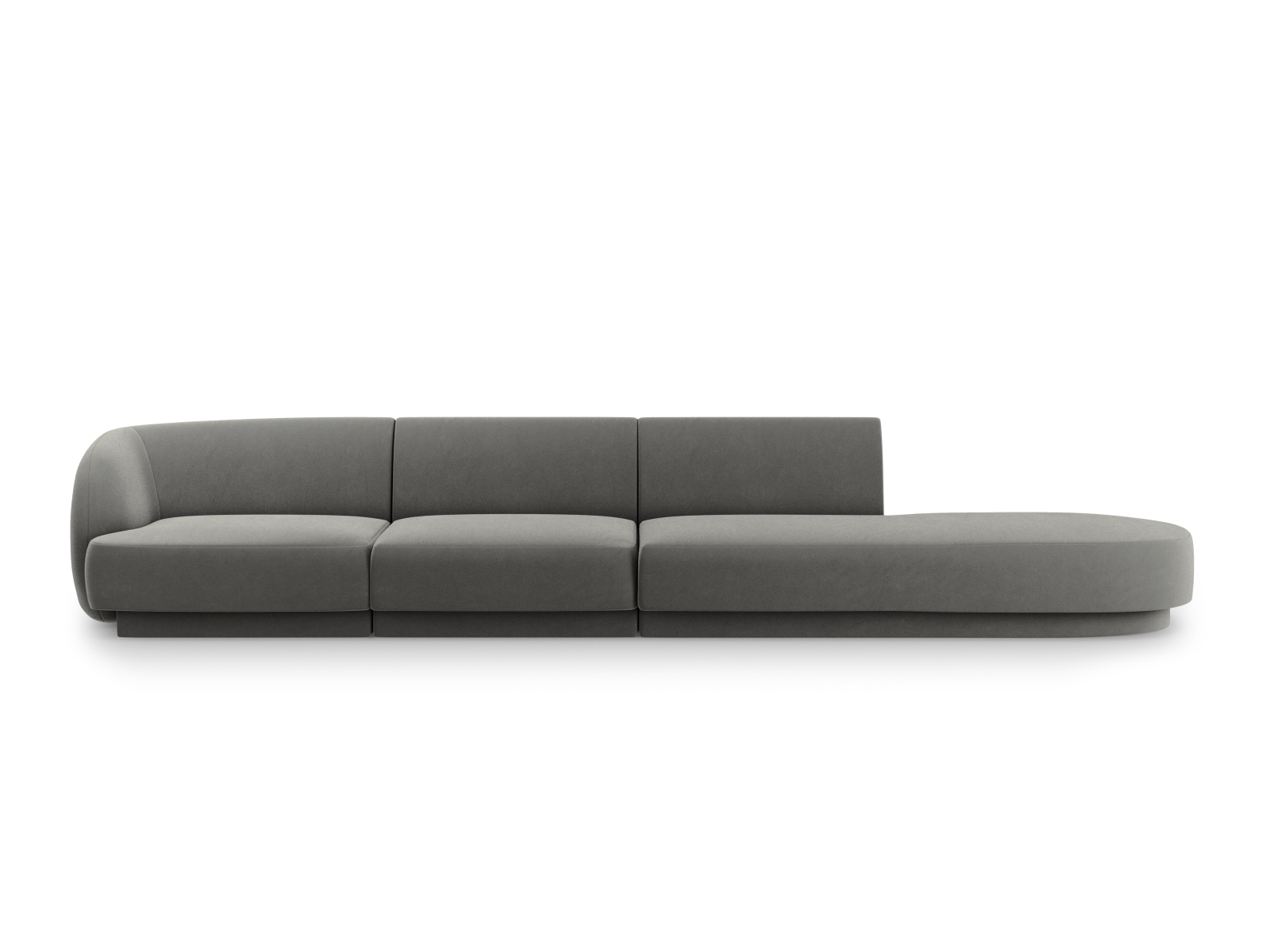 Right Velvet Sofa, "Miley", 4 Seats, 323x90x70