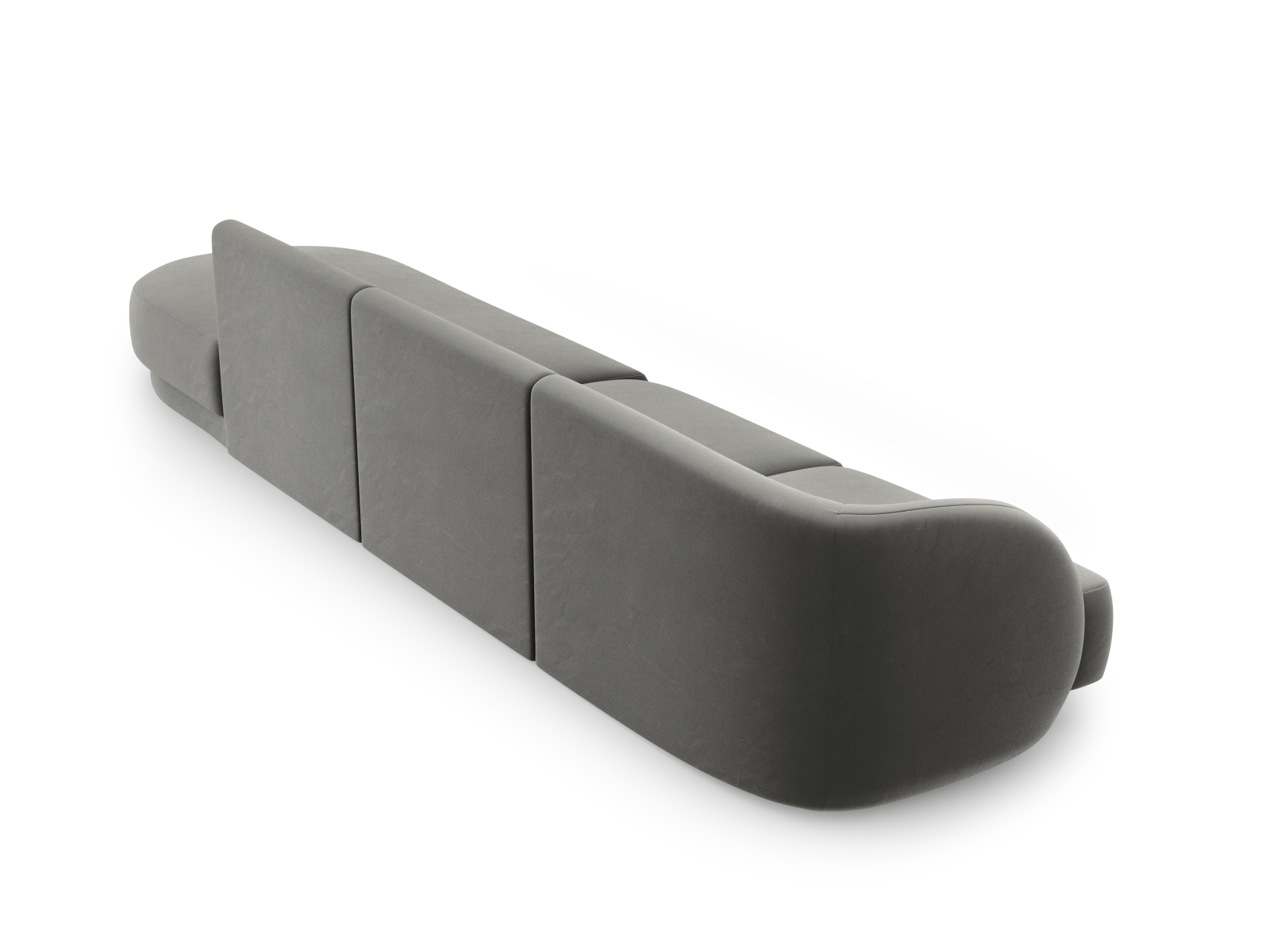 Right Velvet Sofa, "Miley", 4 Seats, 323x90x70
