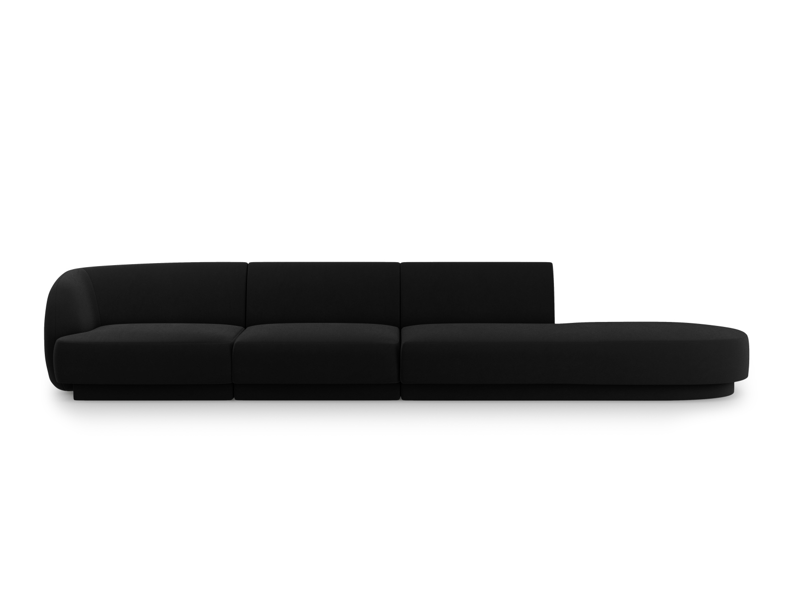 Right Velvet Sofa, "Miley", 4 Seats, 323x90x70
