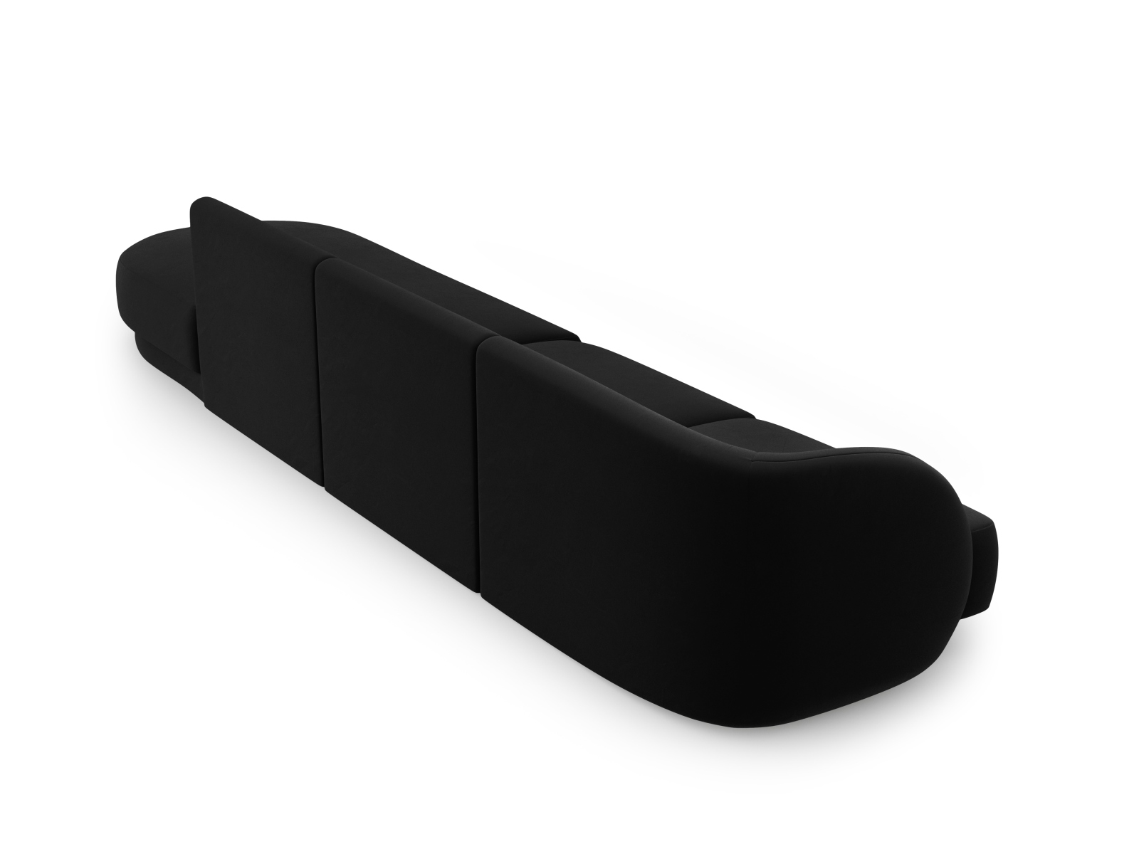 Right Velvet Sofa, "Miley", 4 Seats, 323x90x70