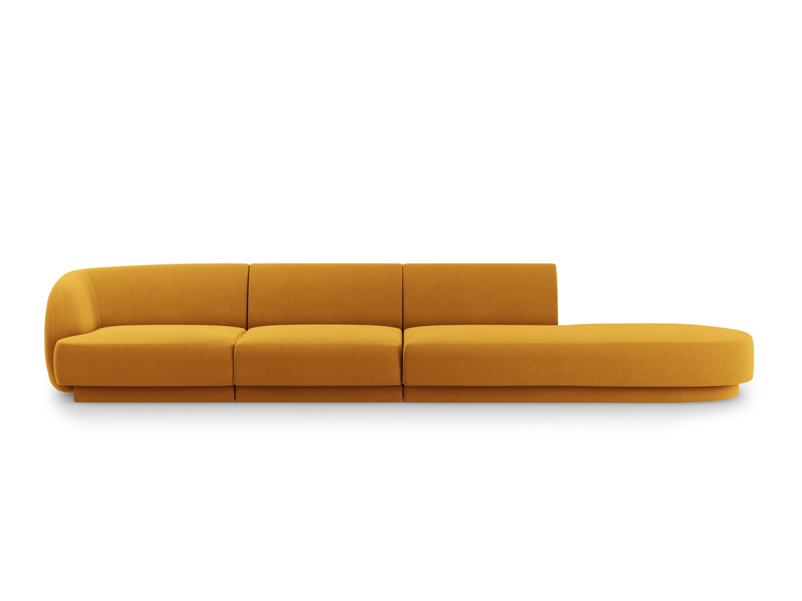 Right Velvet Sofa, "Miley", 4 Seats, 323x90x70