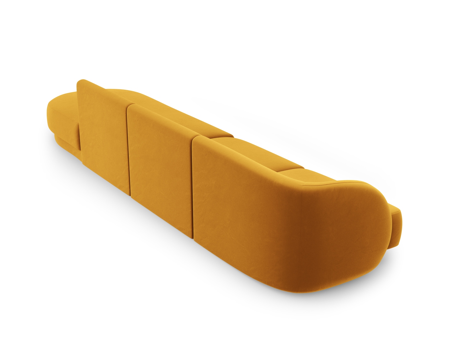 Right Velvet Sofa, "Miley", 4 Seats, 323x90x70