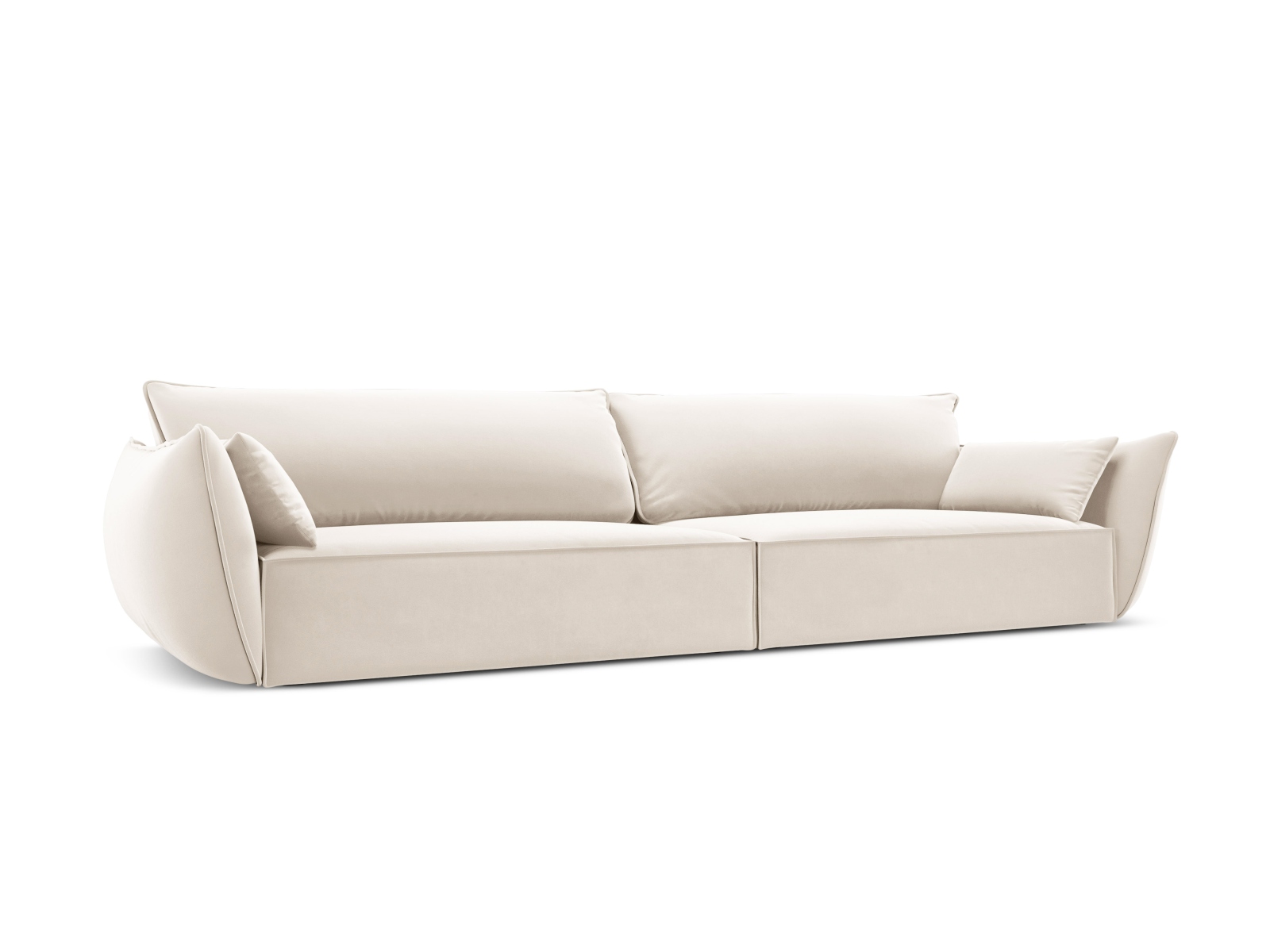 Velvet Sofa, "Kaelle", 4 Seats, 248x110x85