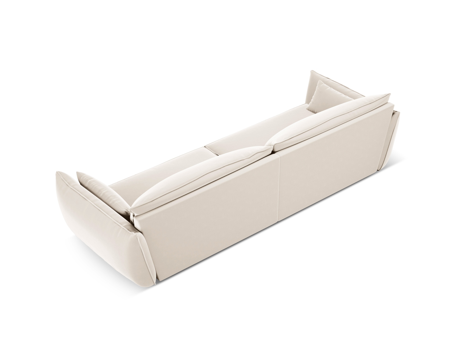 Velvet Sofa, "Kaelle", 4 Seats, 248x110x85