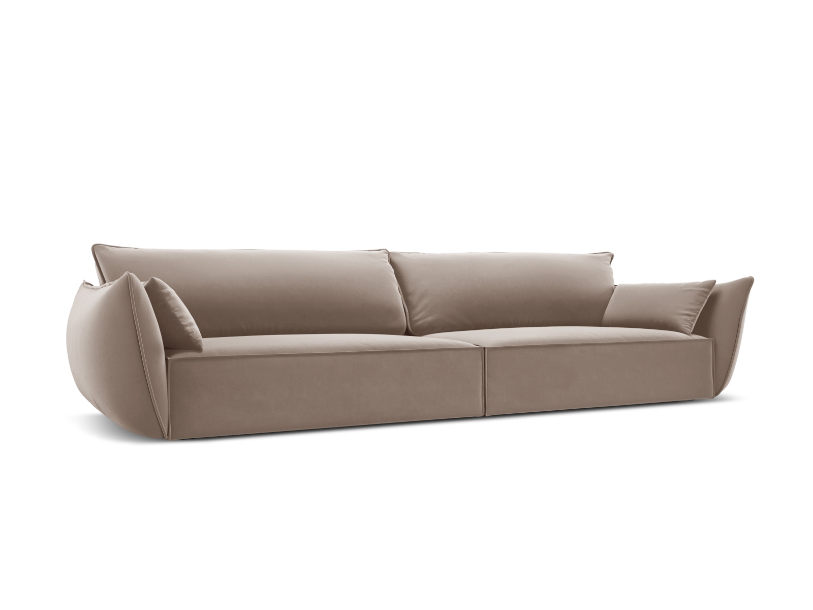Velvet Sofa, "Kaelle", 4 Seats, 248x110x85