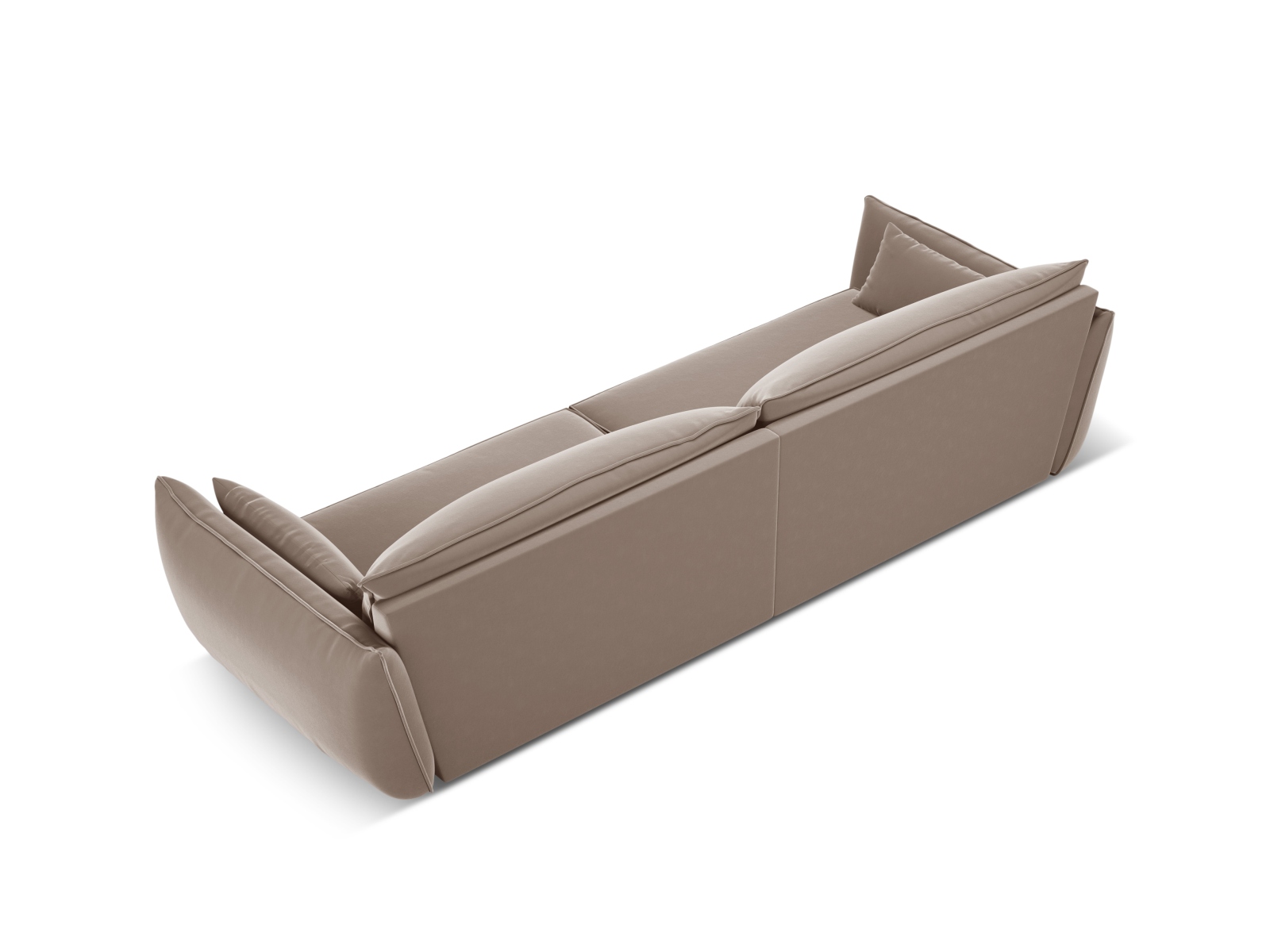 Velvet Sofa, "Kaelle", 4 Seats, 248x110x85