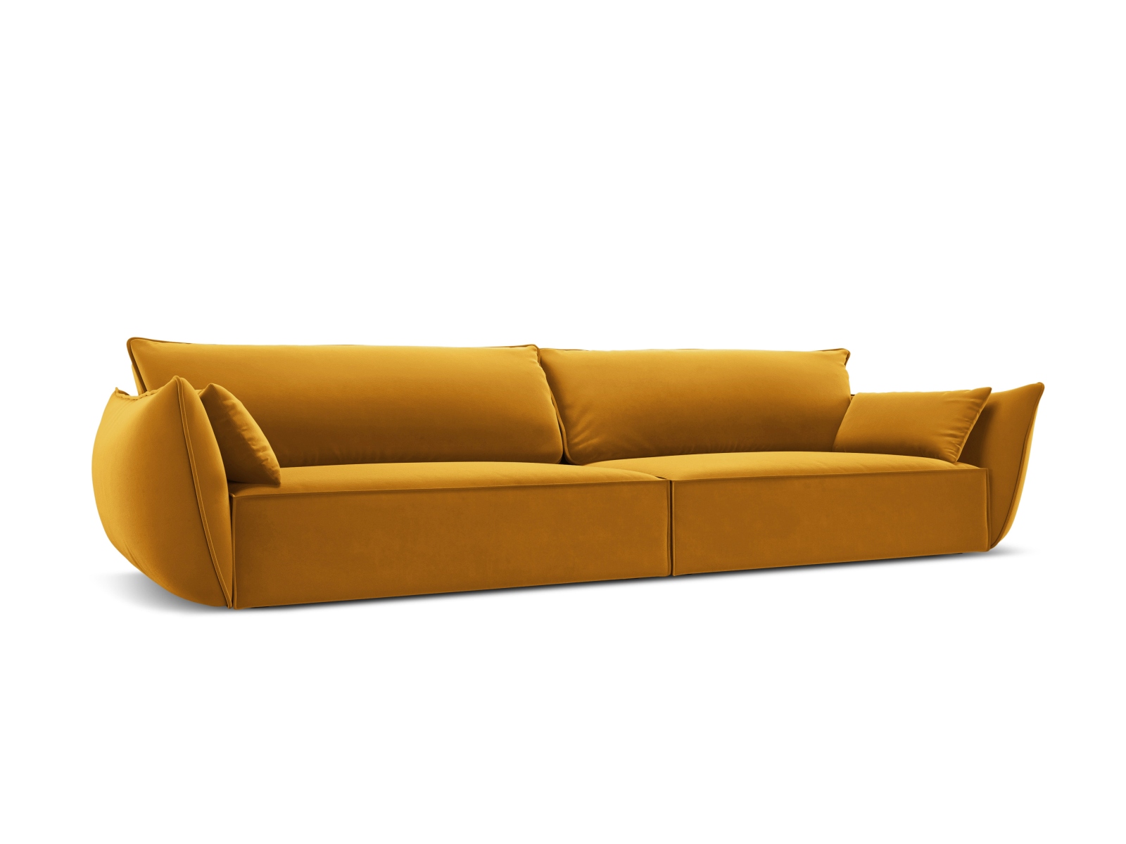 Velvet Sofa, "Kaelle", 4 Seats, 248x110x85