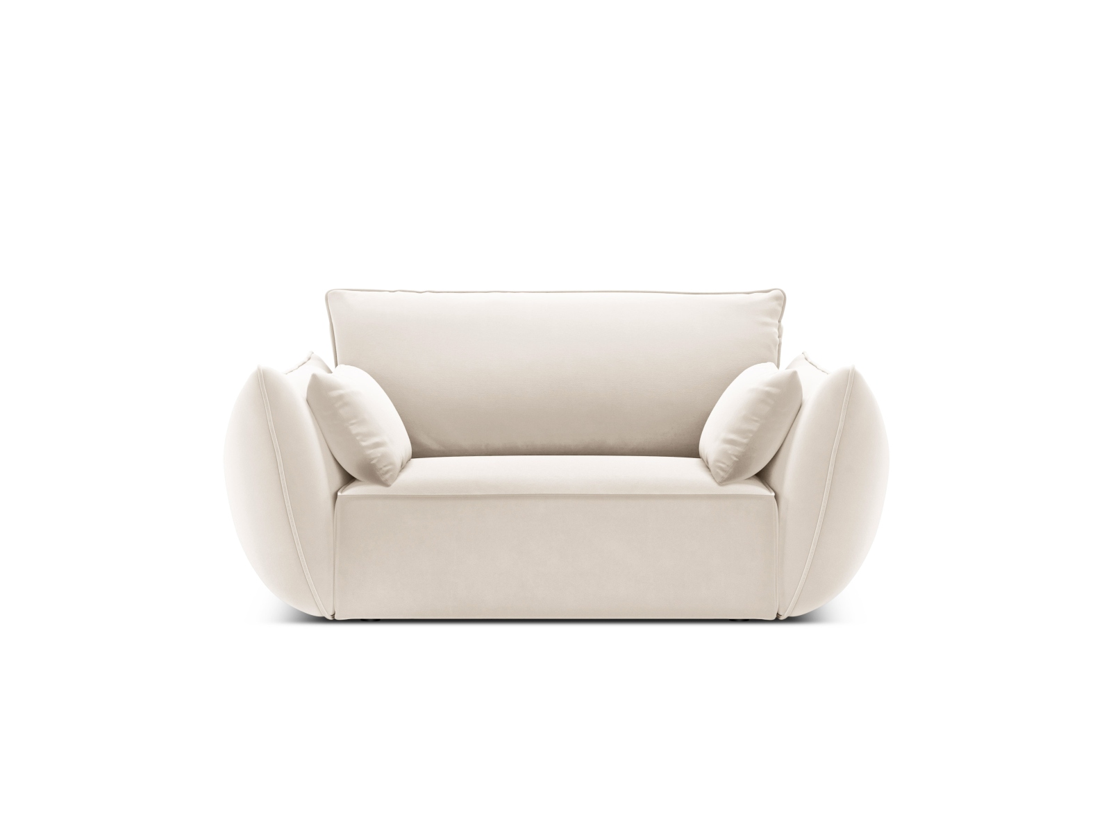 Velvet Armchair, "Kaelle", 1 Seat, 128x110x85