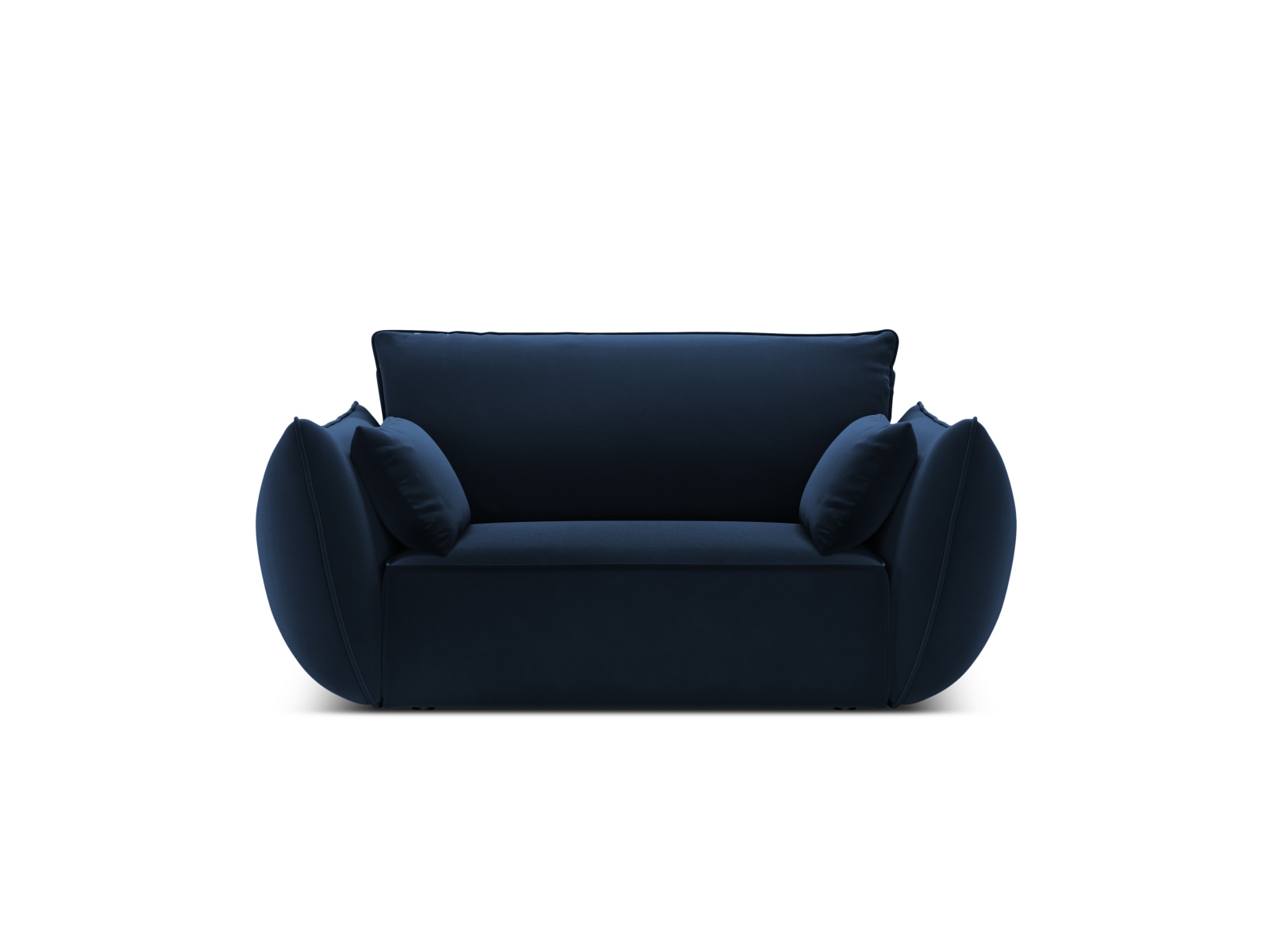Velvet Armchair, "Kaelle", 1 Seat, 128x110x85