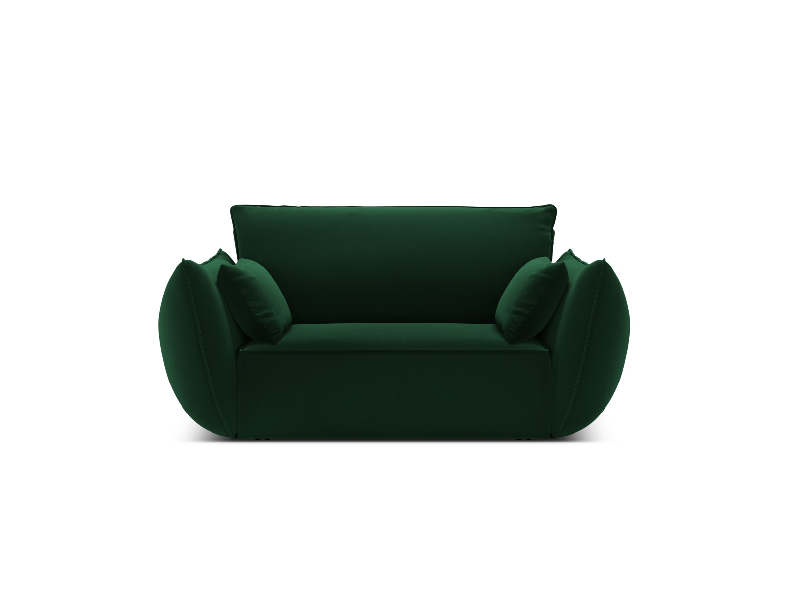 Velvet Armchair, "Kaelle", 1 Seat, 128x110x85