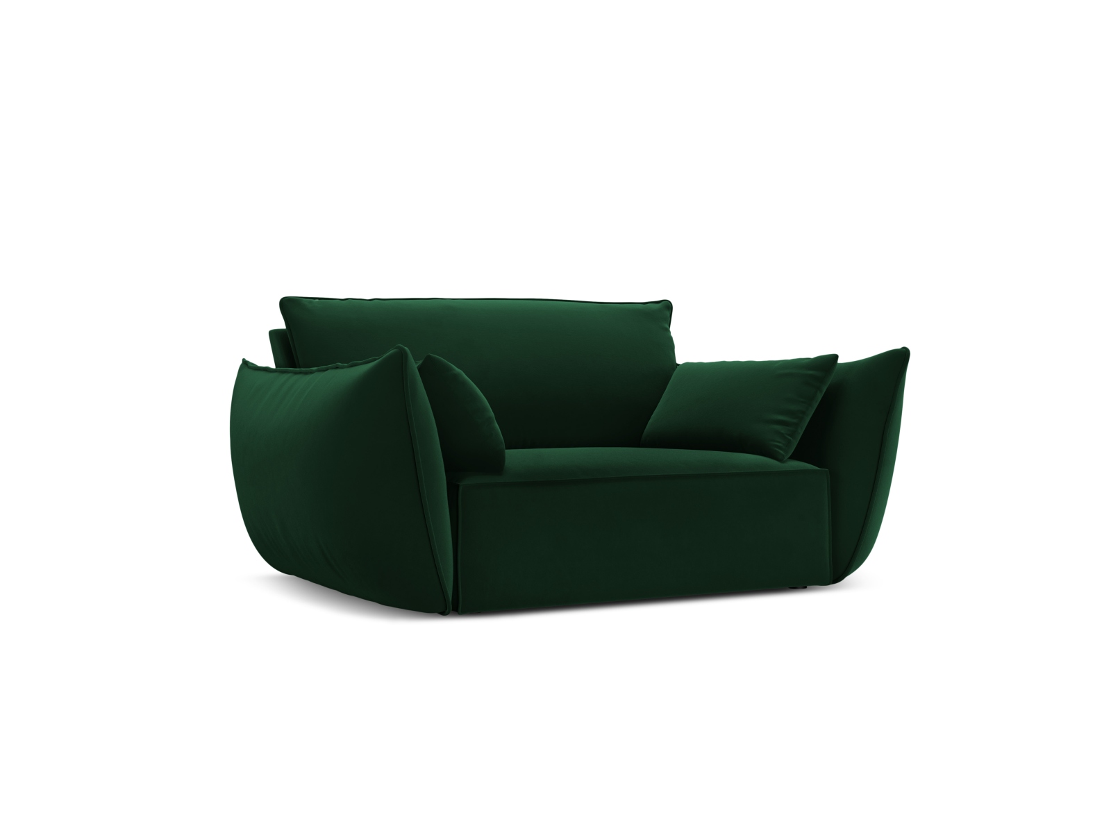 Velvet Armchair, "Kaelle", 1 Seat, 128x110x85