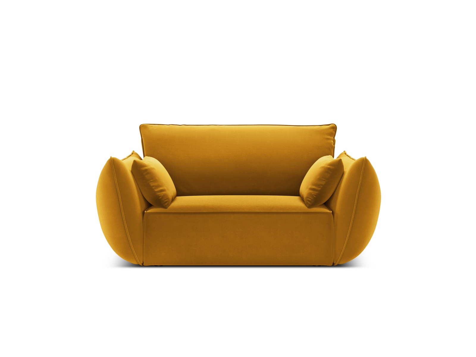 Velvet Armchair, "Kaelle", 1 Seat, 128x110x85
