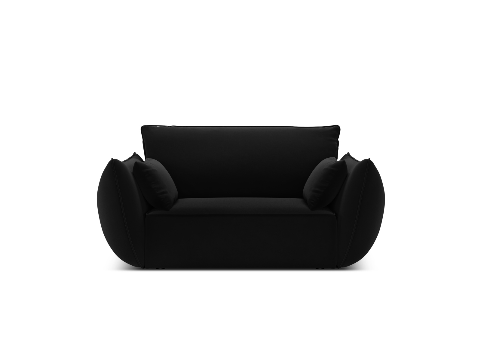 Velvet Armchair, "Kaelle", 1 Seat, 128x110x85