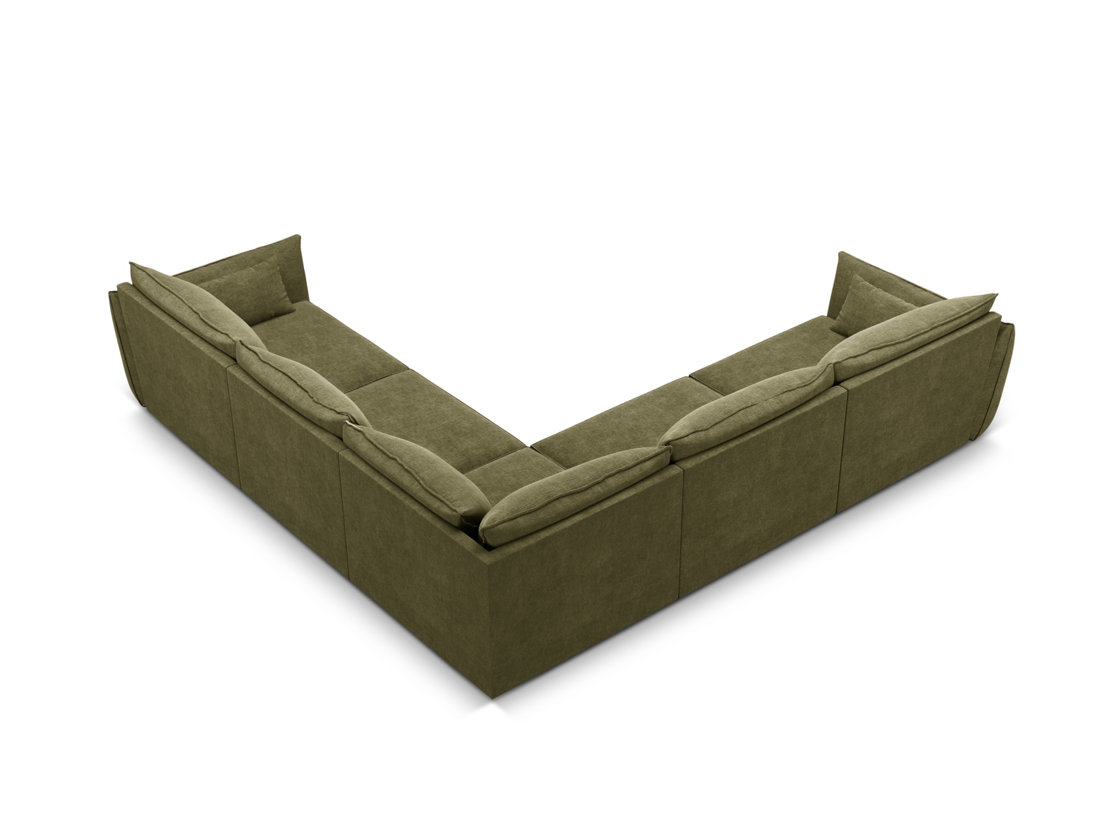 Symmetrical Corner Sofa, "Kaelle", 7 Seats, 286x286x85