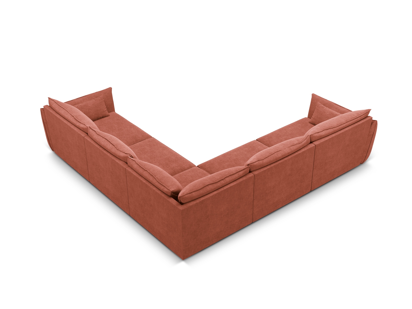 Symmetrical Corner Sofa, "Kaelle", 7 Seats, 286x286x85