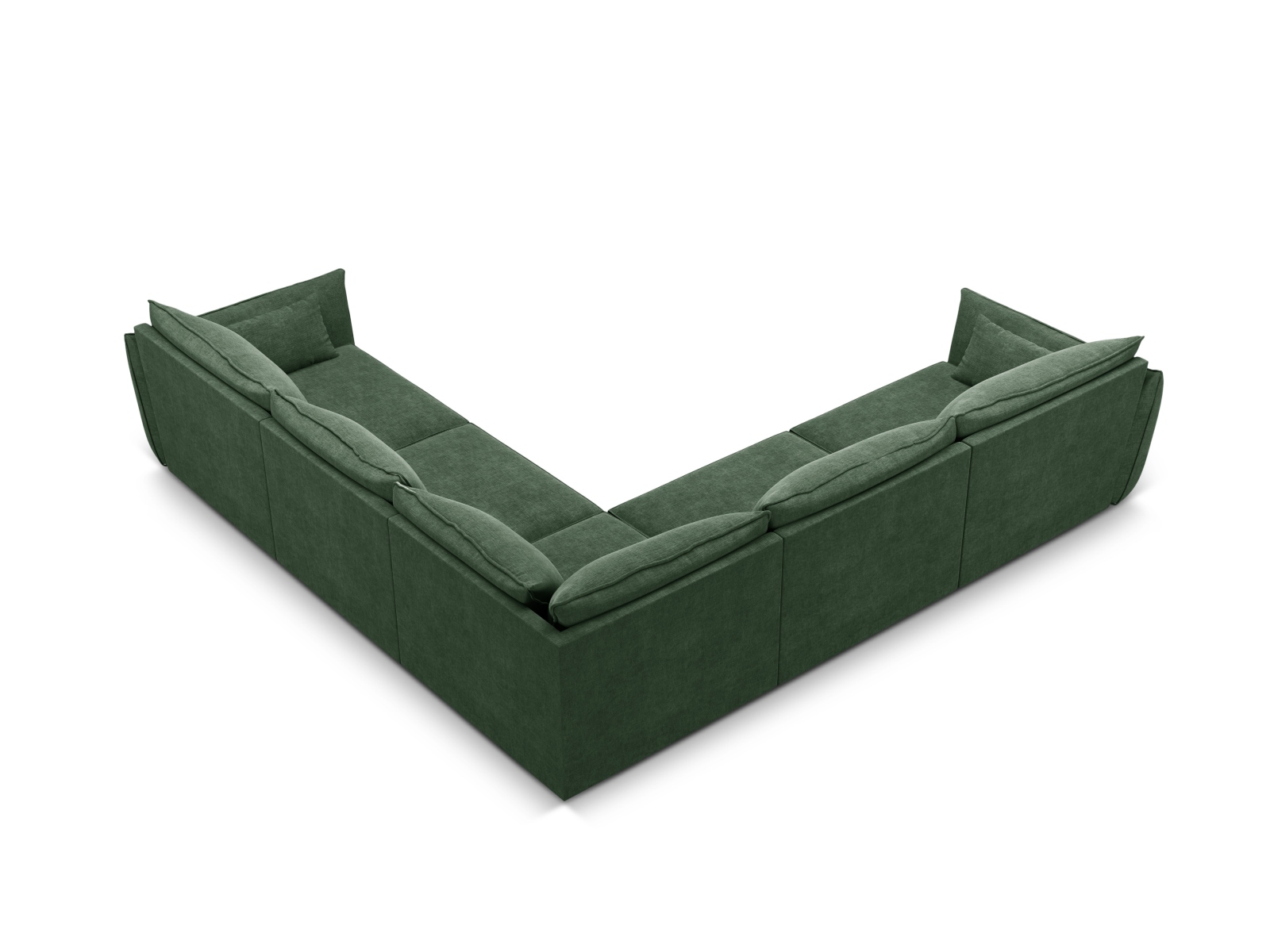 Symmetrical Corner Sofa, "Kaelle", 7 Seats, 286x286x85
