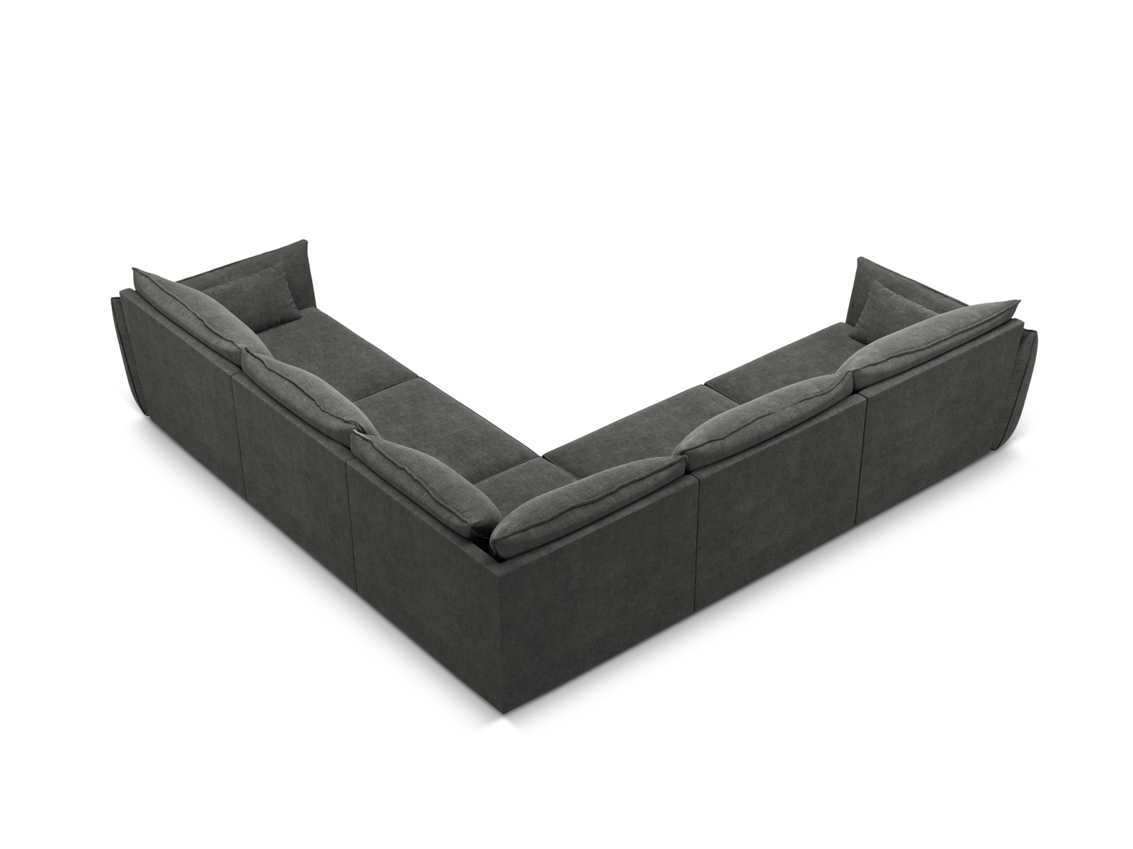 Symmetrical Corner Sofa, "Kaelle", 7 Seats, 286x286x85