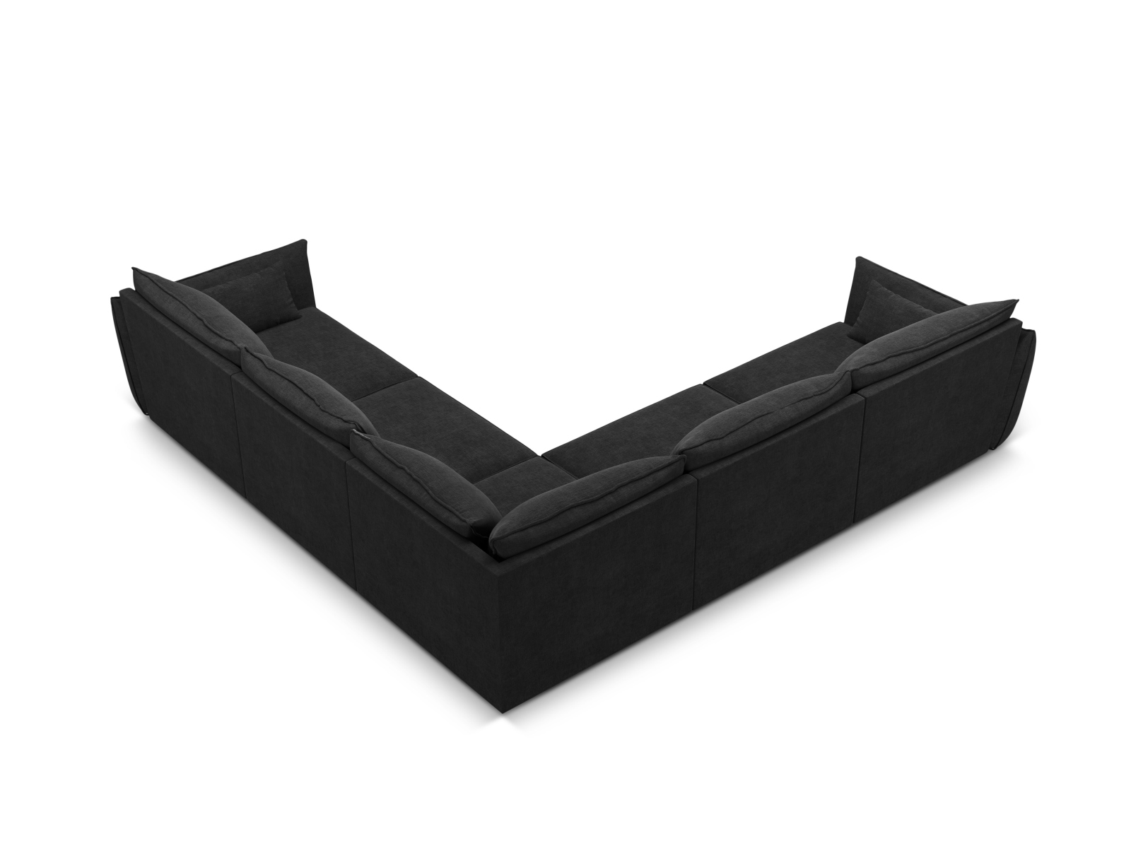 Symmetrical Corner Sofa, "Kaelle", 7 Seats, 286x286x85