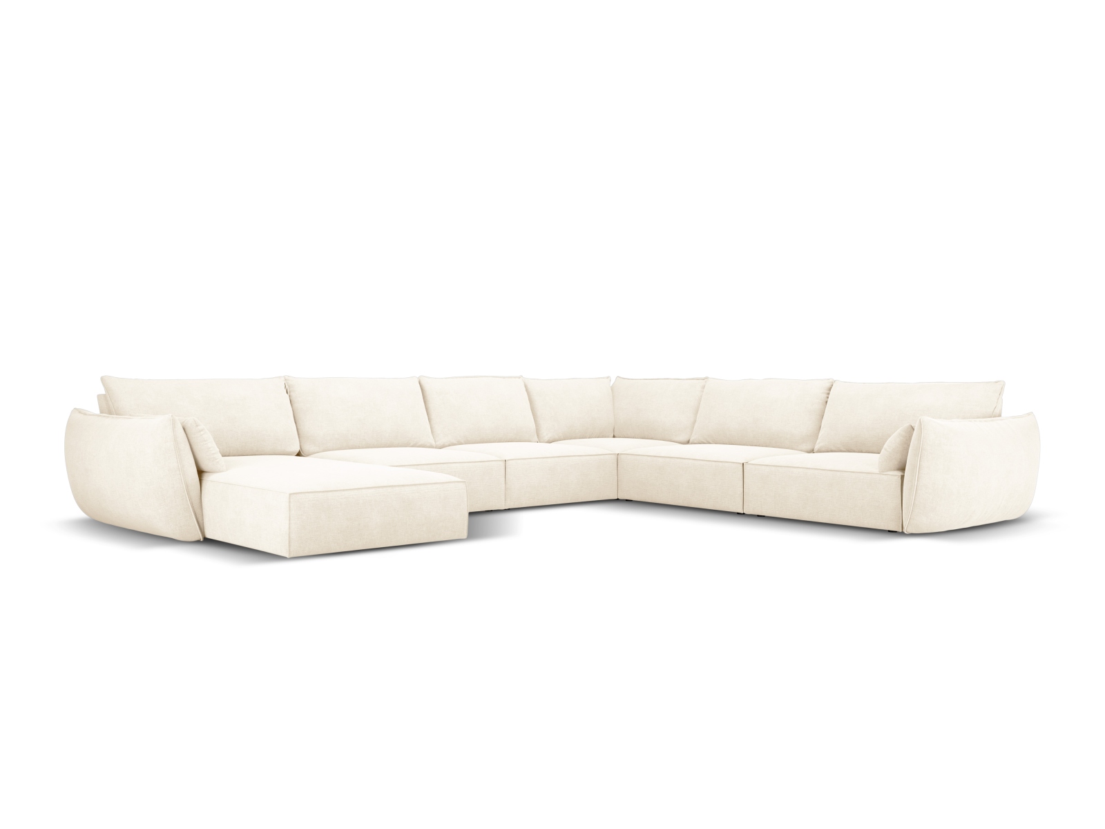 Panoramic Right Corner Sofa, "Kaelle", 8 Seats, 384x284x85
