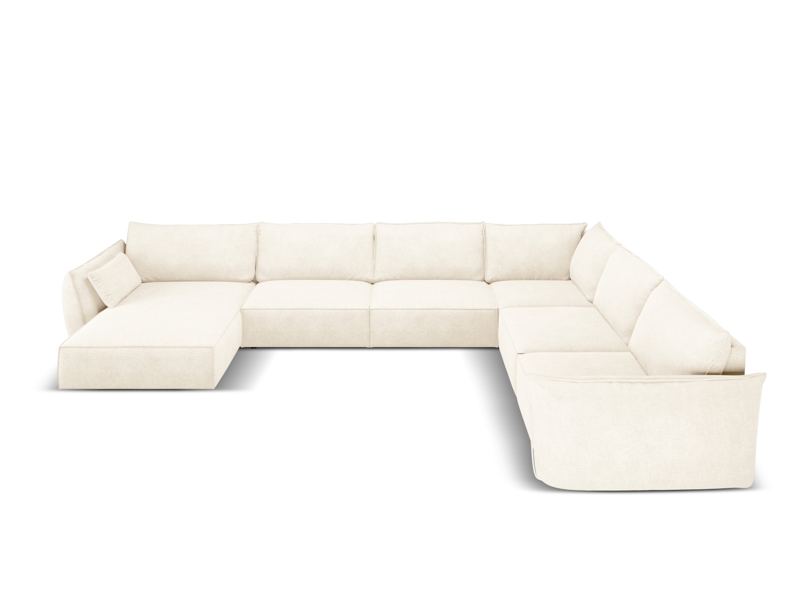 Panoramic Right Corner Sofa, "Kaelle", 8 Seats, 384x284x85