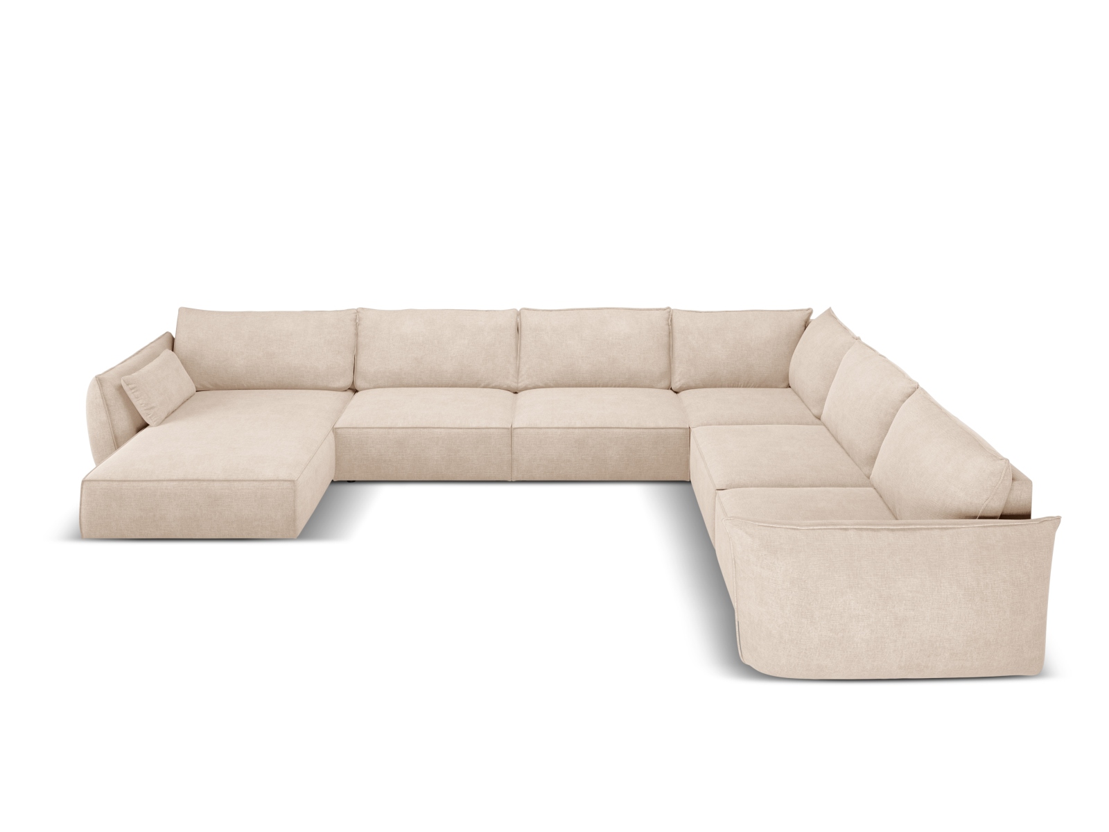 Panoramic Right Corner Sofa, "Kaelle", 8 Seats, 384x284x85