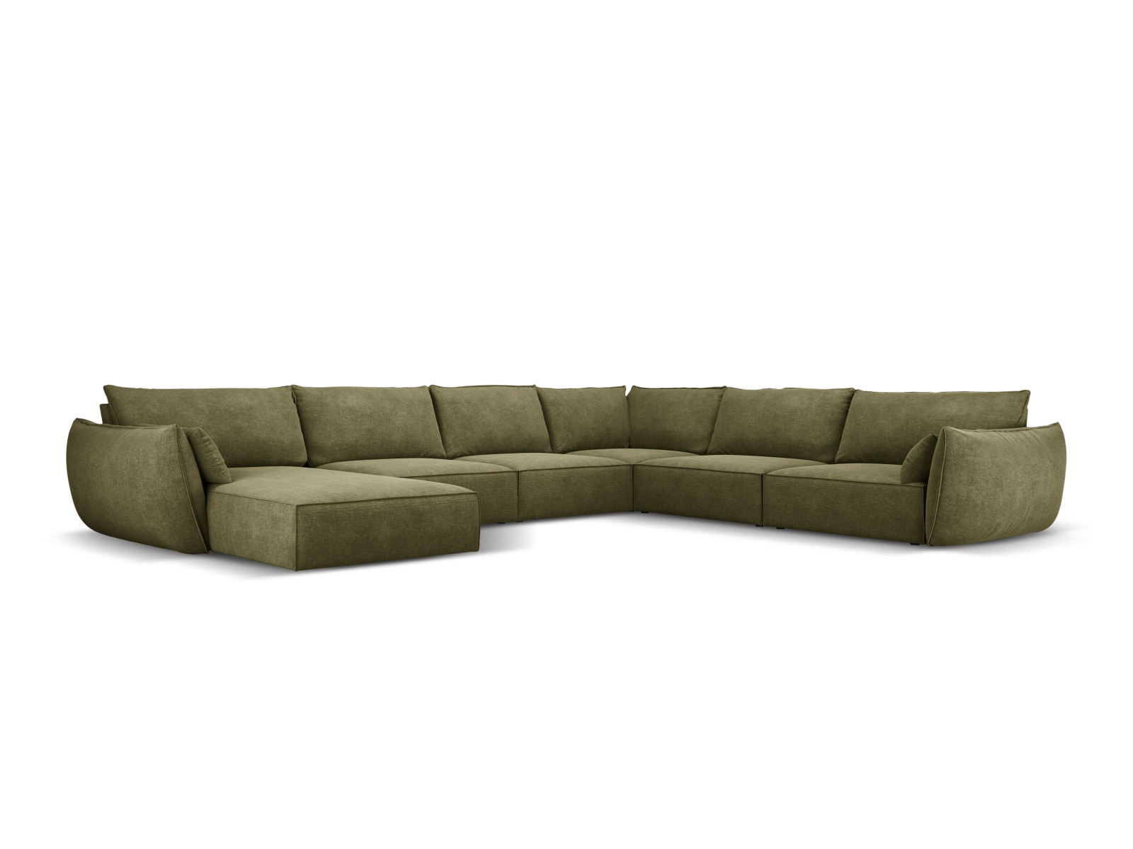Panoramic Right Corner Sofa, "Kaelle", 8 Seats, 384x284x85