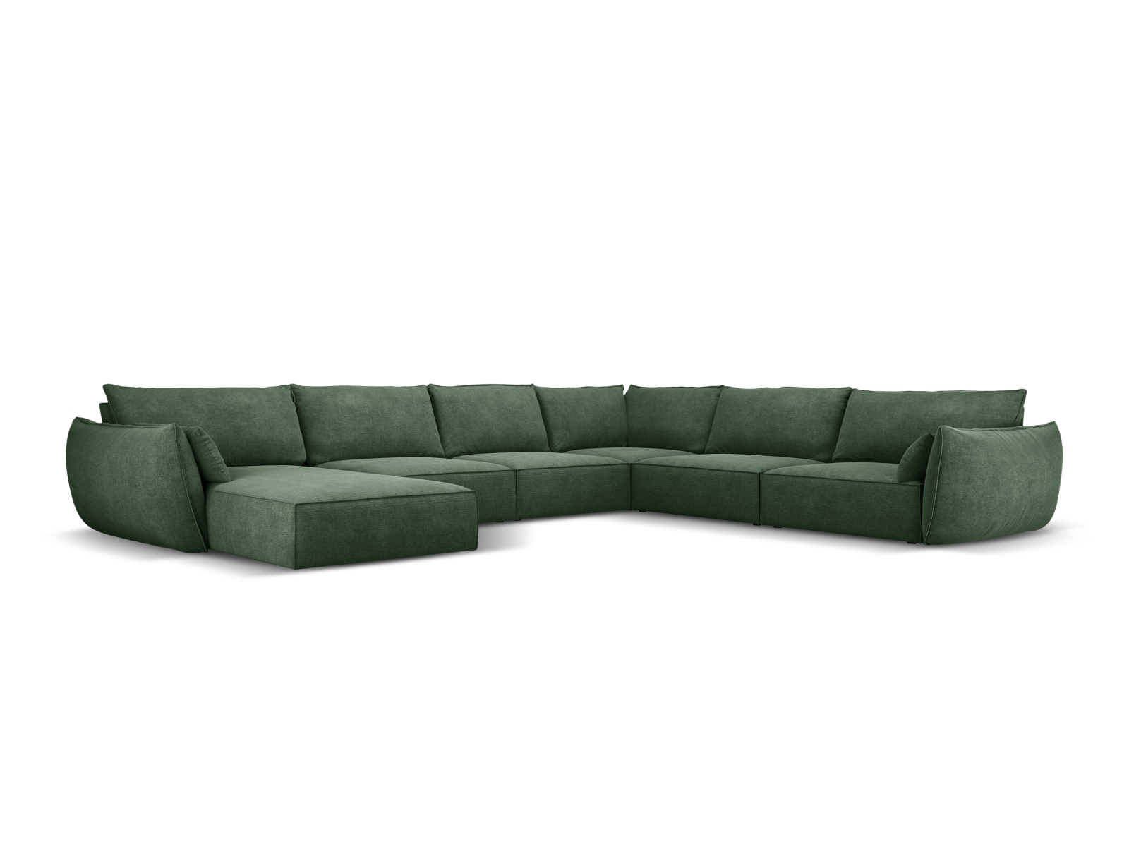 Panoramic Right Corner Sofa, "Kaelle", 8 Seats, 384x284x85