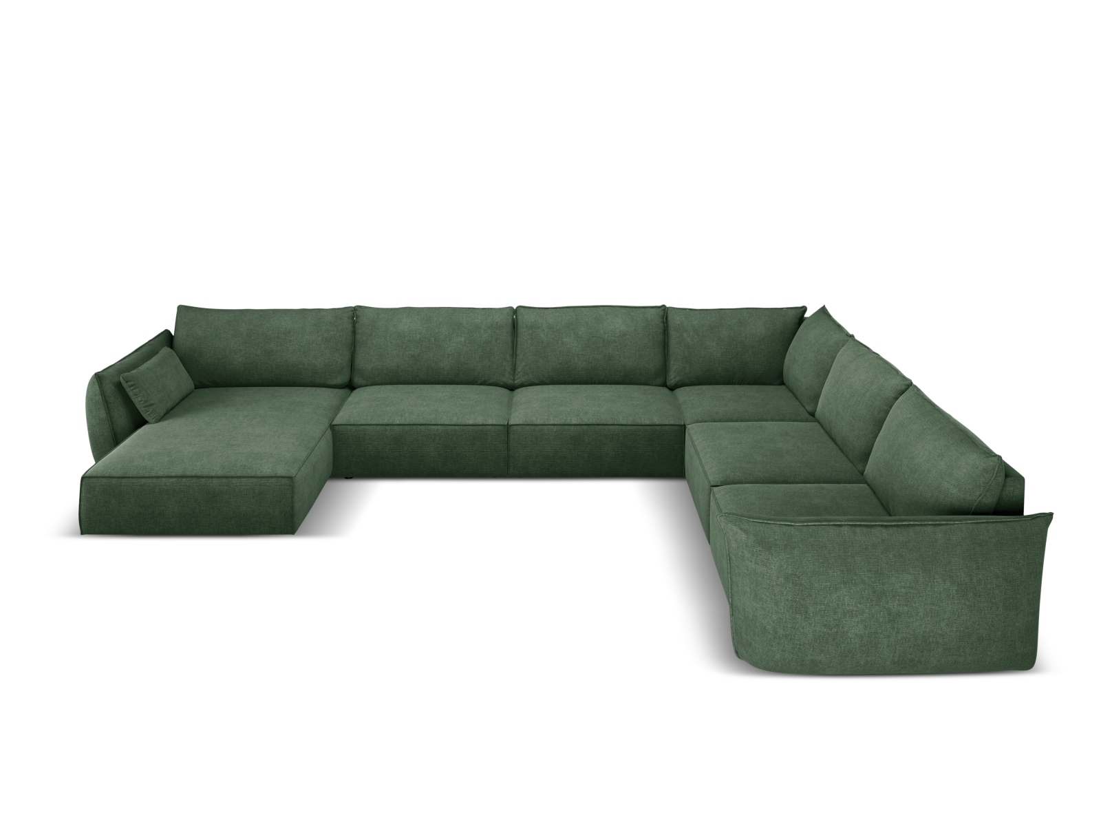 Panoramic Right Corner Sofa, "Kaelle", 8 Seats, 384x284x85