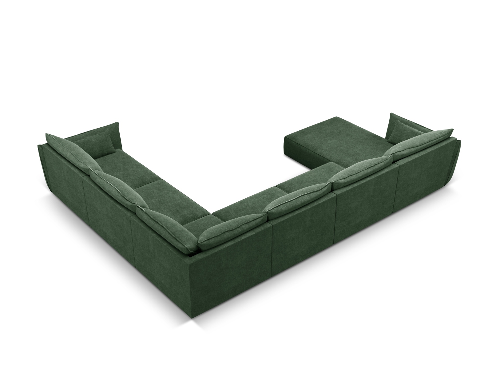 Panoramic Right Corner Sofa, "Kaelle", 8 Seats, 384x284x85