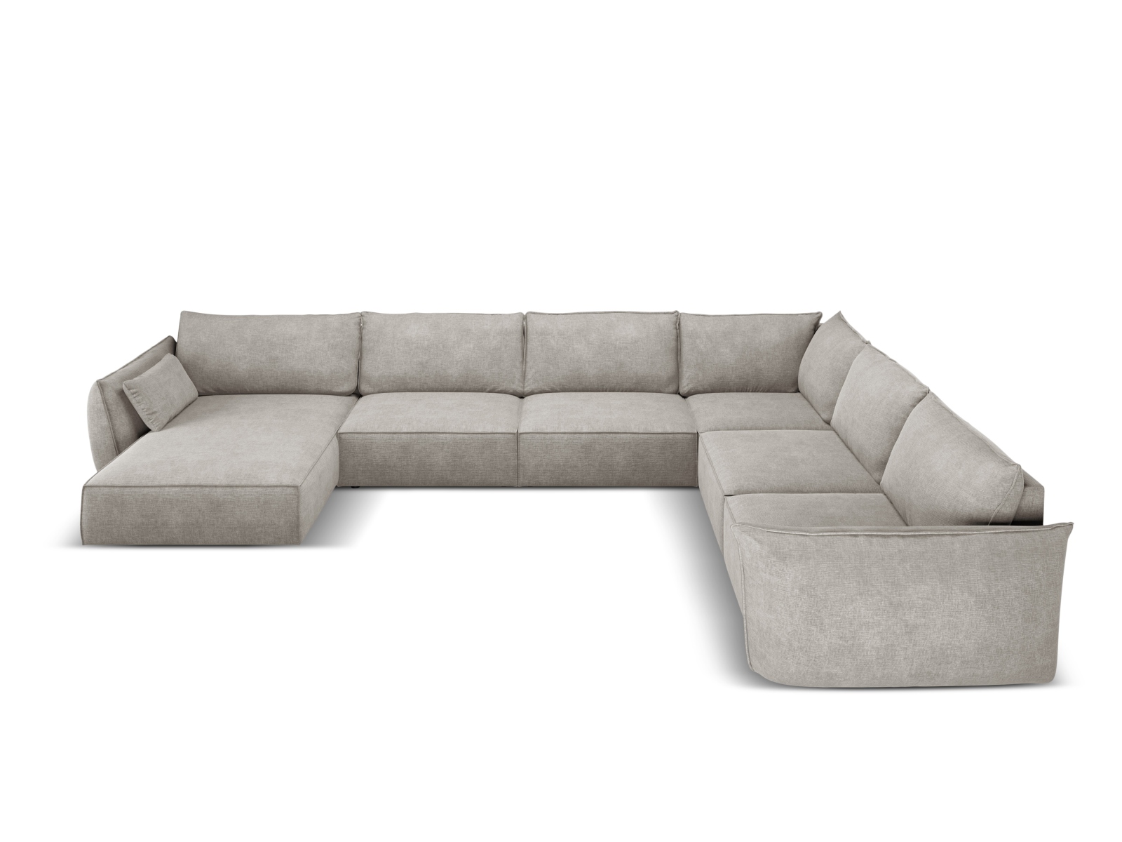 Panoramic Right Corner Sofa, "Kaelle", 8 Seats, 384x284x85
