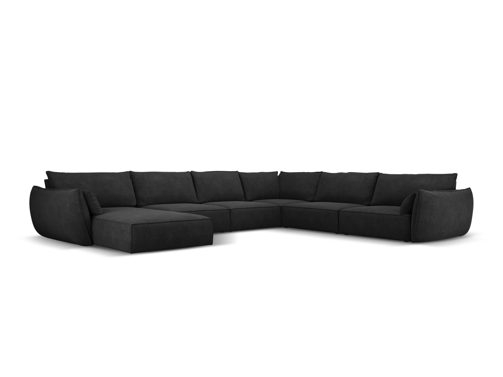 Panoramic Right Corner Sofa, "Kaelle", 8 Seats, 384x284x85