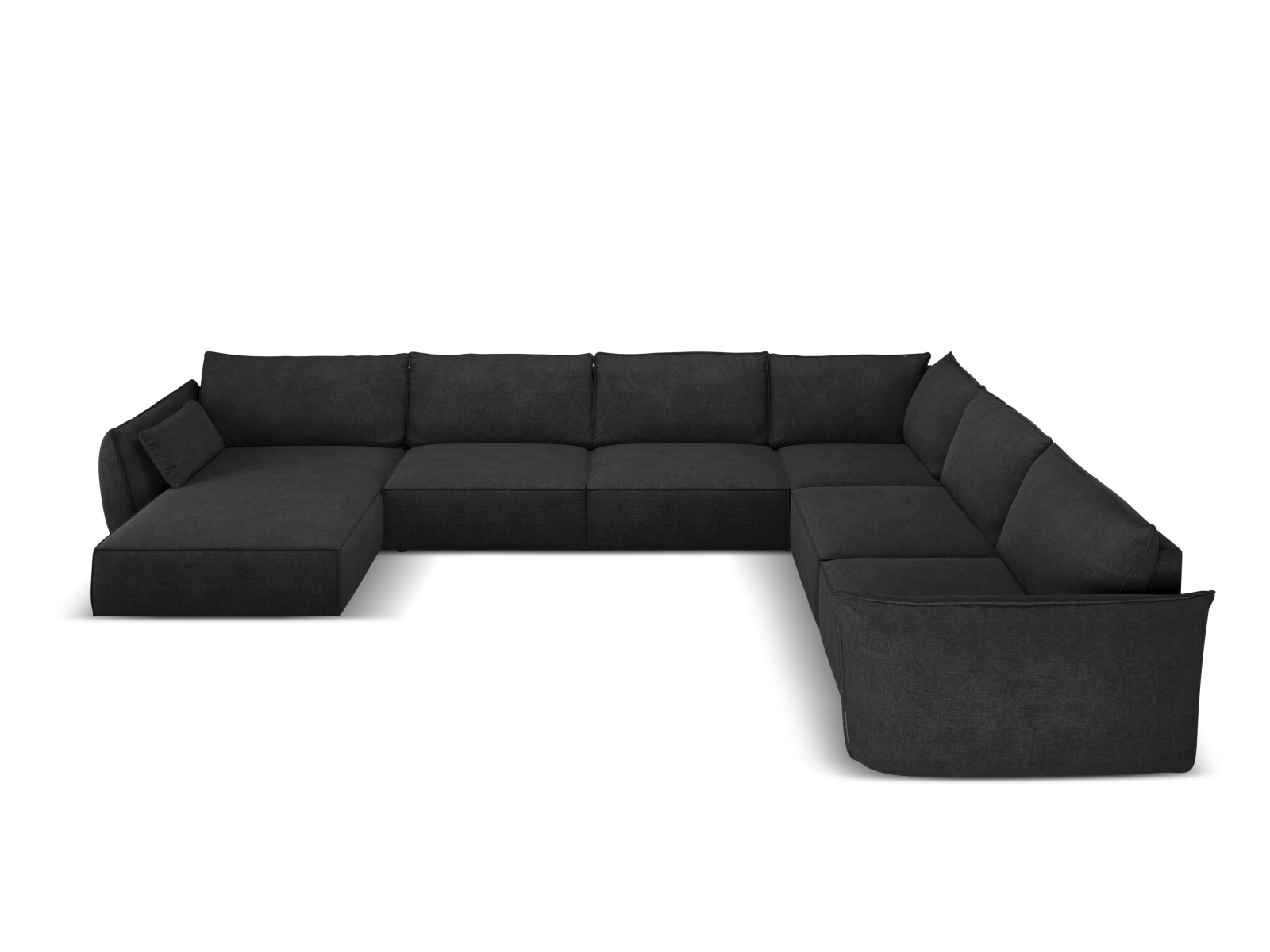 Panoramic Right Corner Sofa, "Kaelle", 8 Seats, 384x284x85