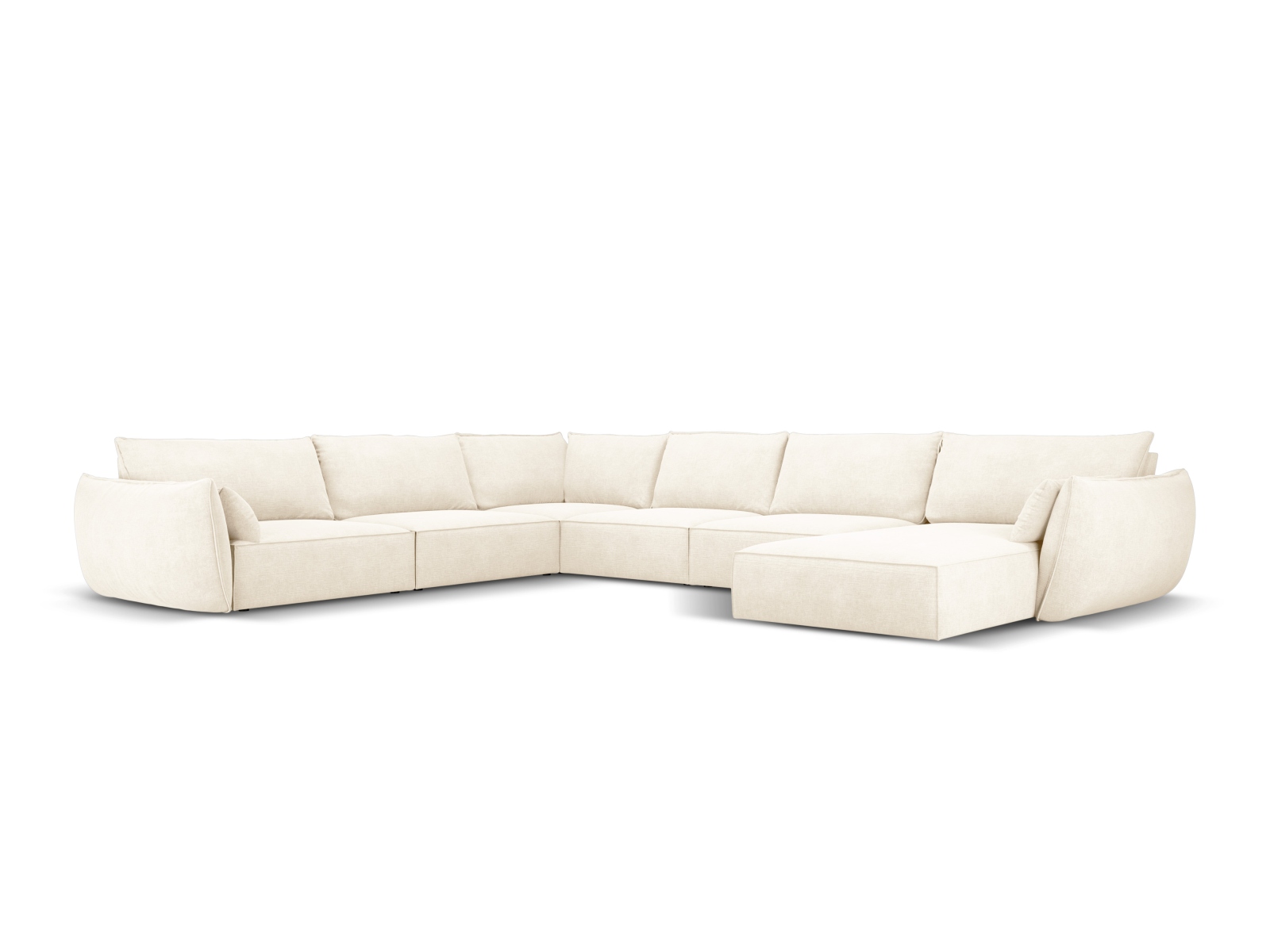 Panoramic Left Corner Sofa, "Kaelle", 8 Seats, 384x284x85